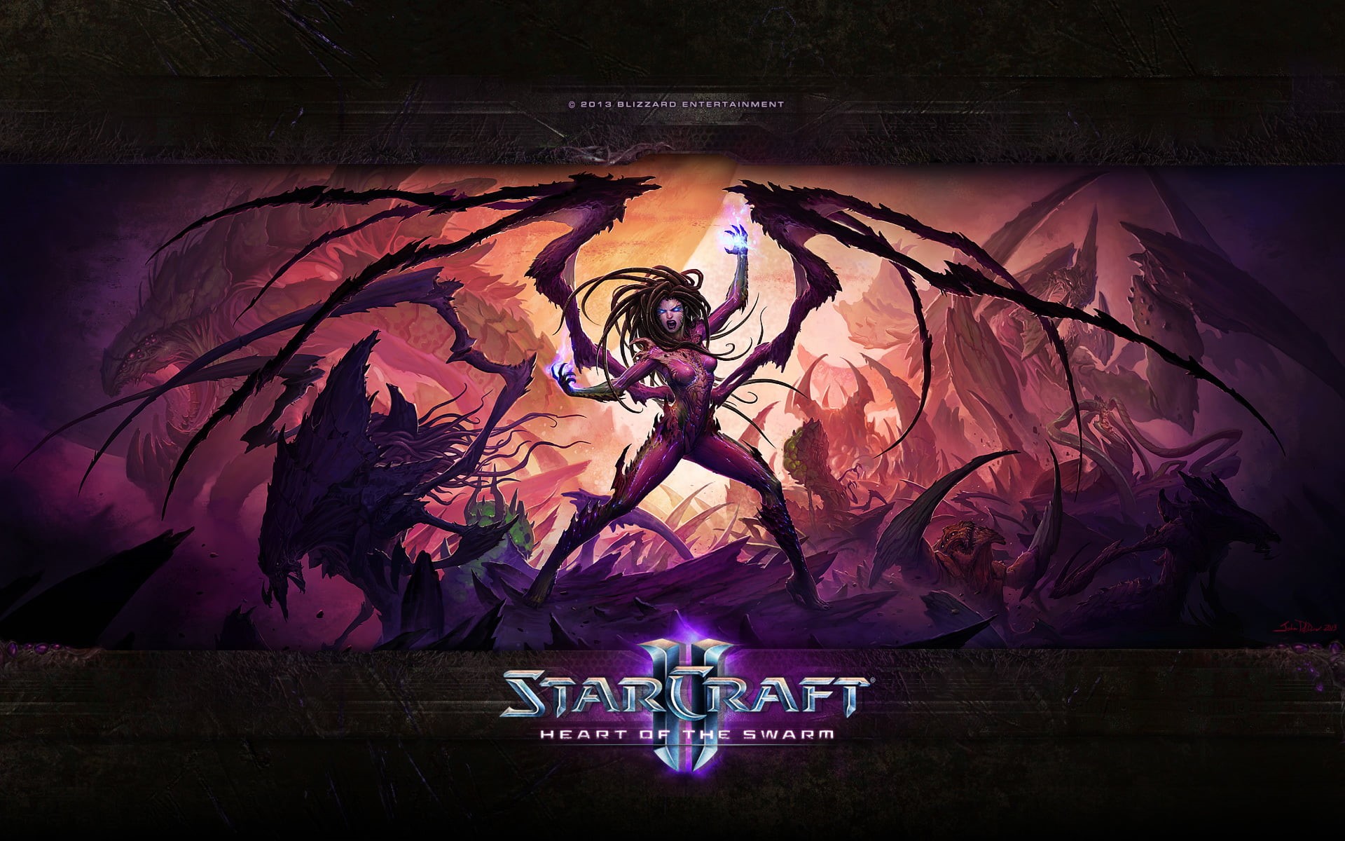 light - Natural Phenomenon, starcraft, Sarah Kerrigan, representation, backgrounds, craft, art and craft, evil, male likeness, celebration, no people, HD Wallpaper