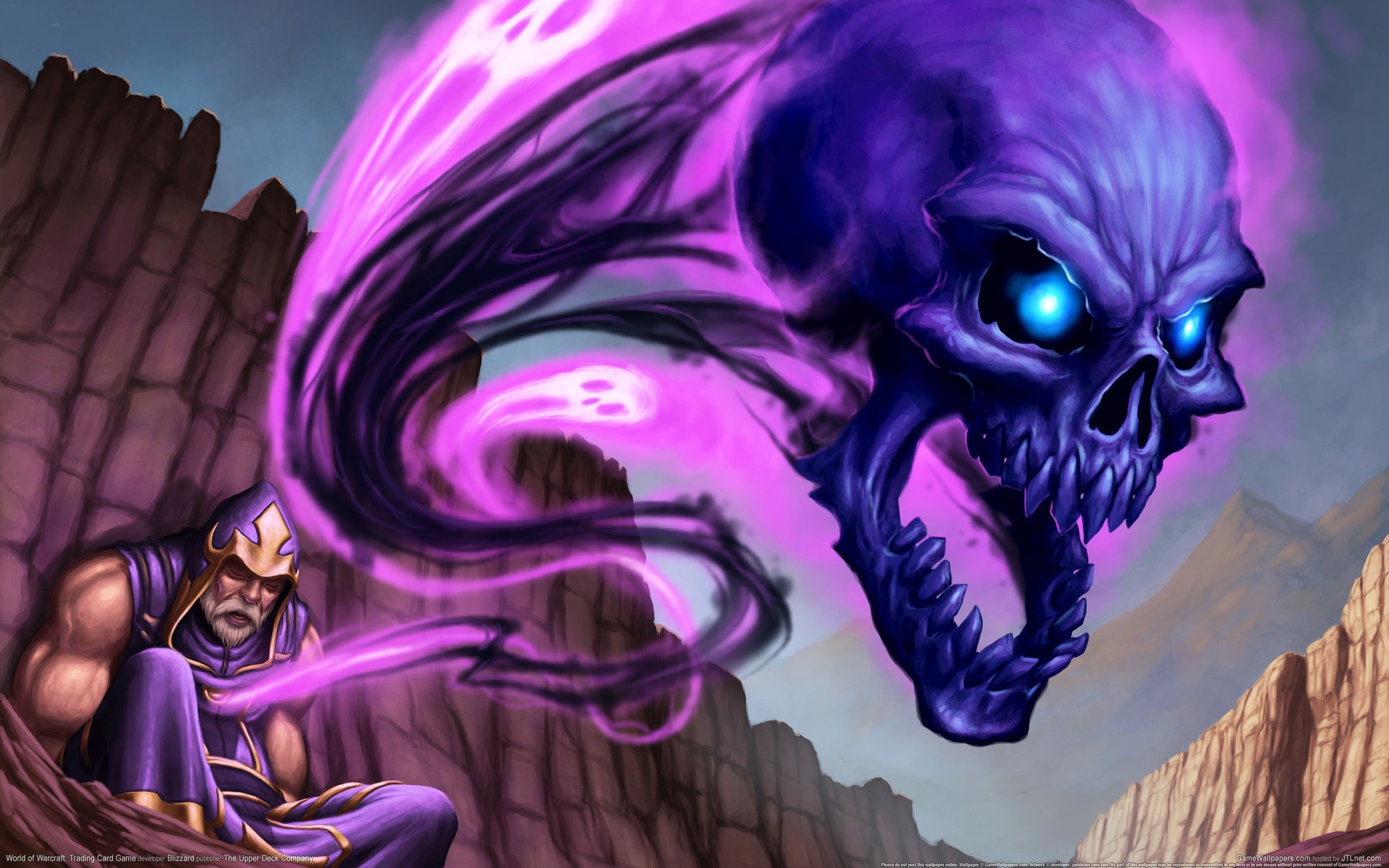 art, games, hd, Adventure, skull, Death, horror, video, world, dark, warcraft, soul, 2K, fantasy, HD Wallpaper