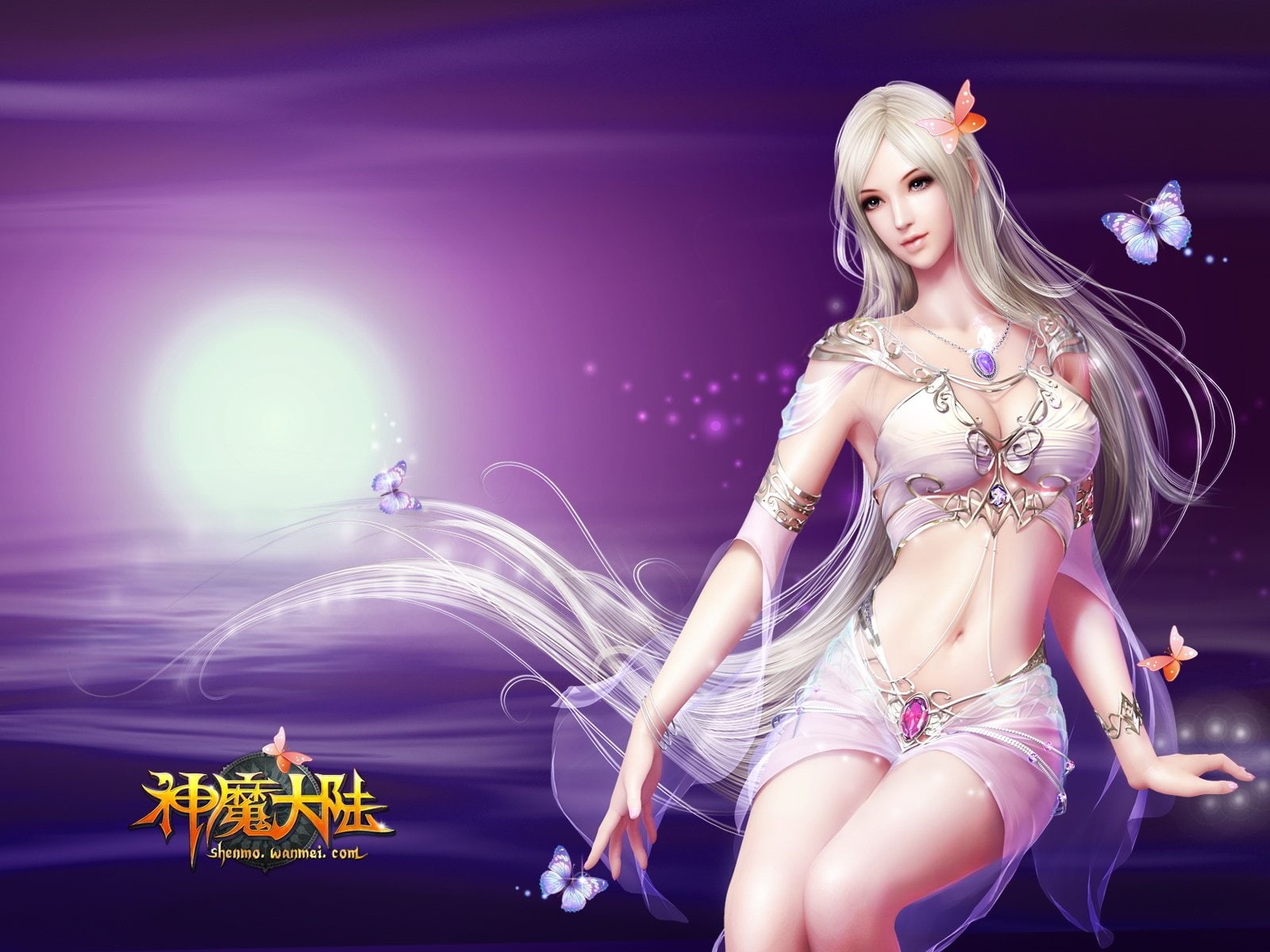 mmo, 1fwso, Dark, long hair, young women, beautiful woman, women, action, Perfect, Shenmo, warrior, hair, indoors, girl, fashion, artwork, Girls, age, poster, HD Wallpaper