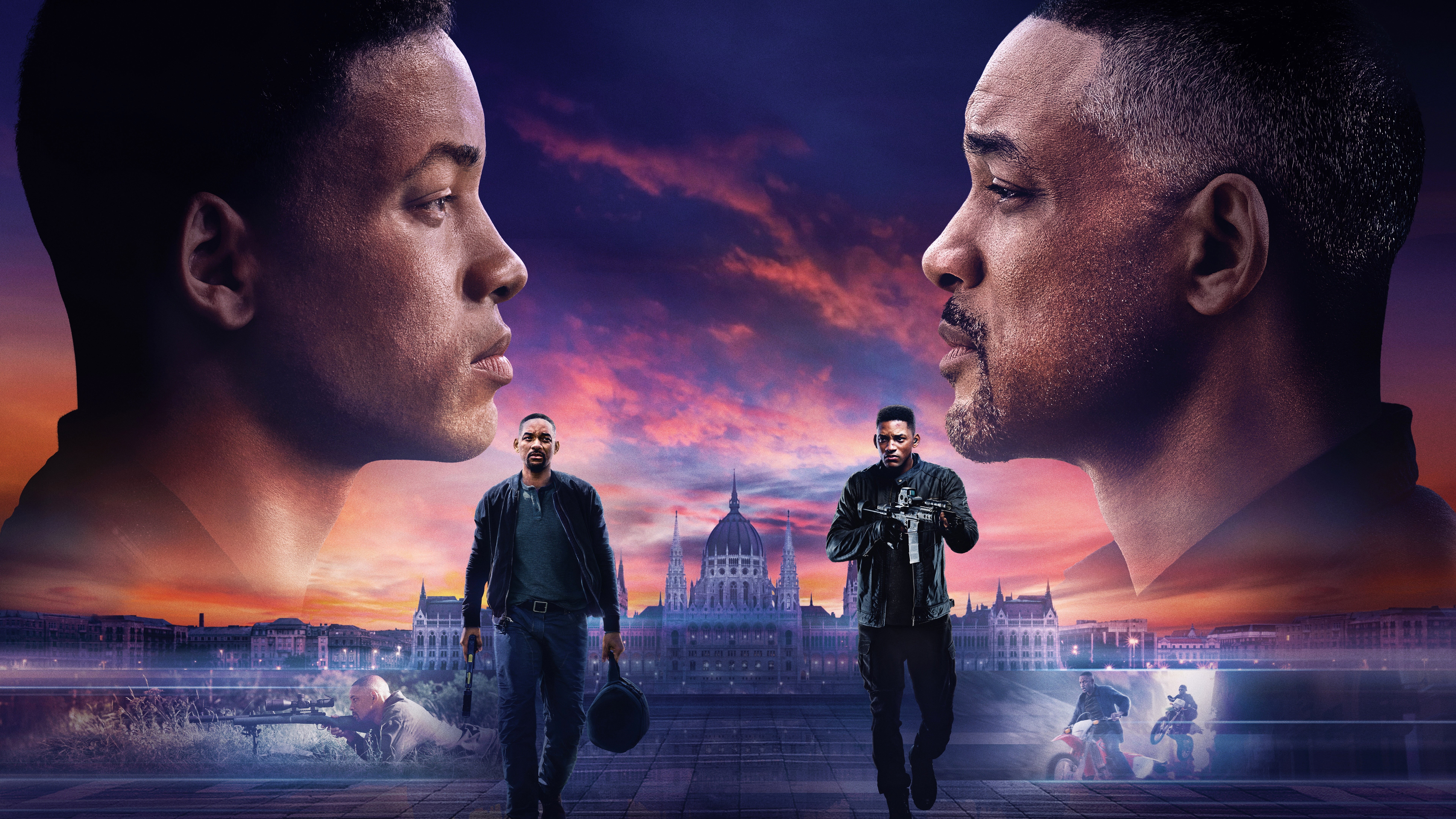 fiction, Gemini Man, Will Smith, poster, action, Gemini, 8K, HD Wallpaper