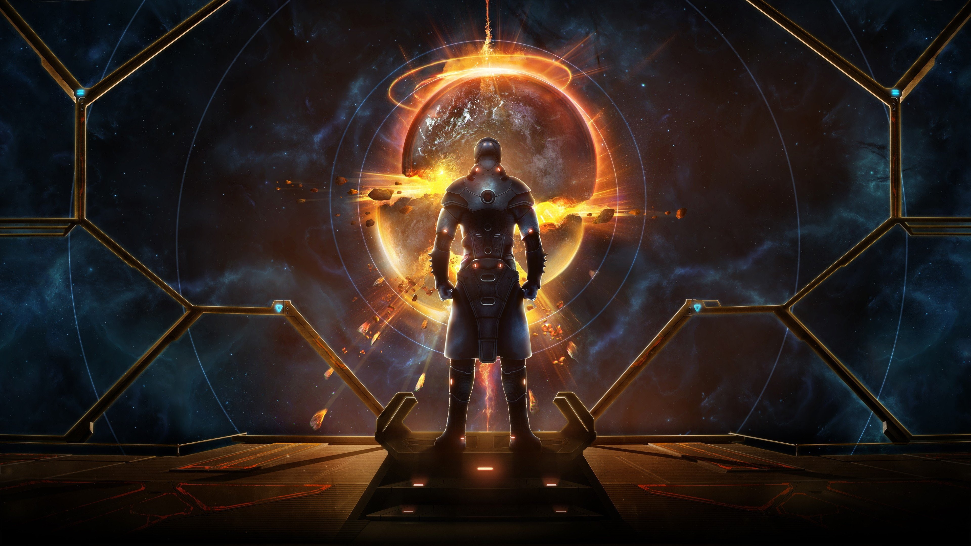 4K, space, planet, science fiction, Starpoint Gemini Warlords, video games, Futuristic, HD Wallpaper
