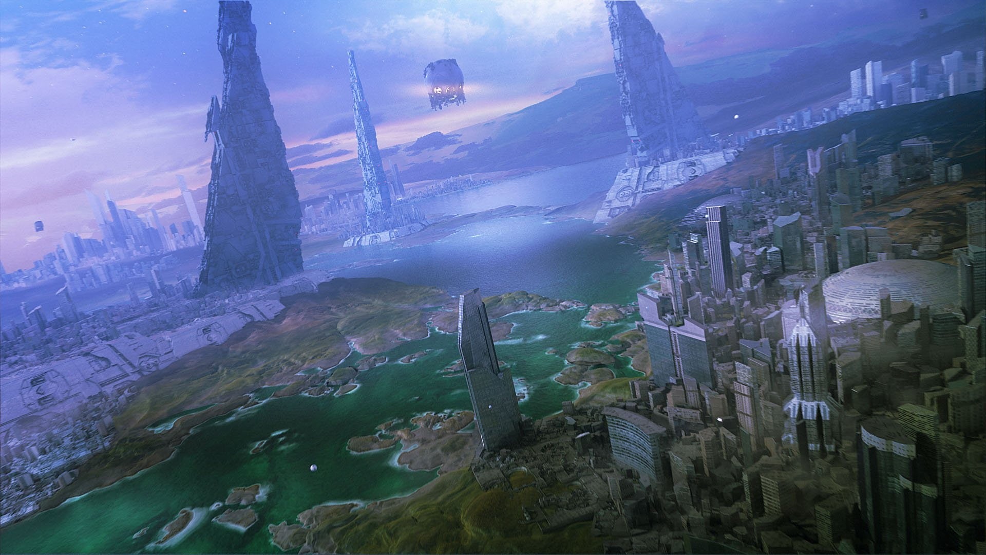 Futuristic, fi, gemini, Simulation, Spacesship, 1080P, sci, starpoint, space, HD Wallpaper