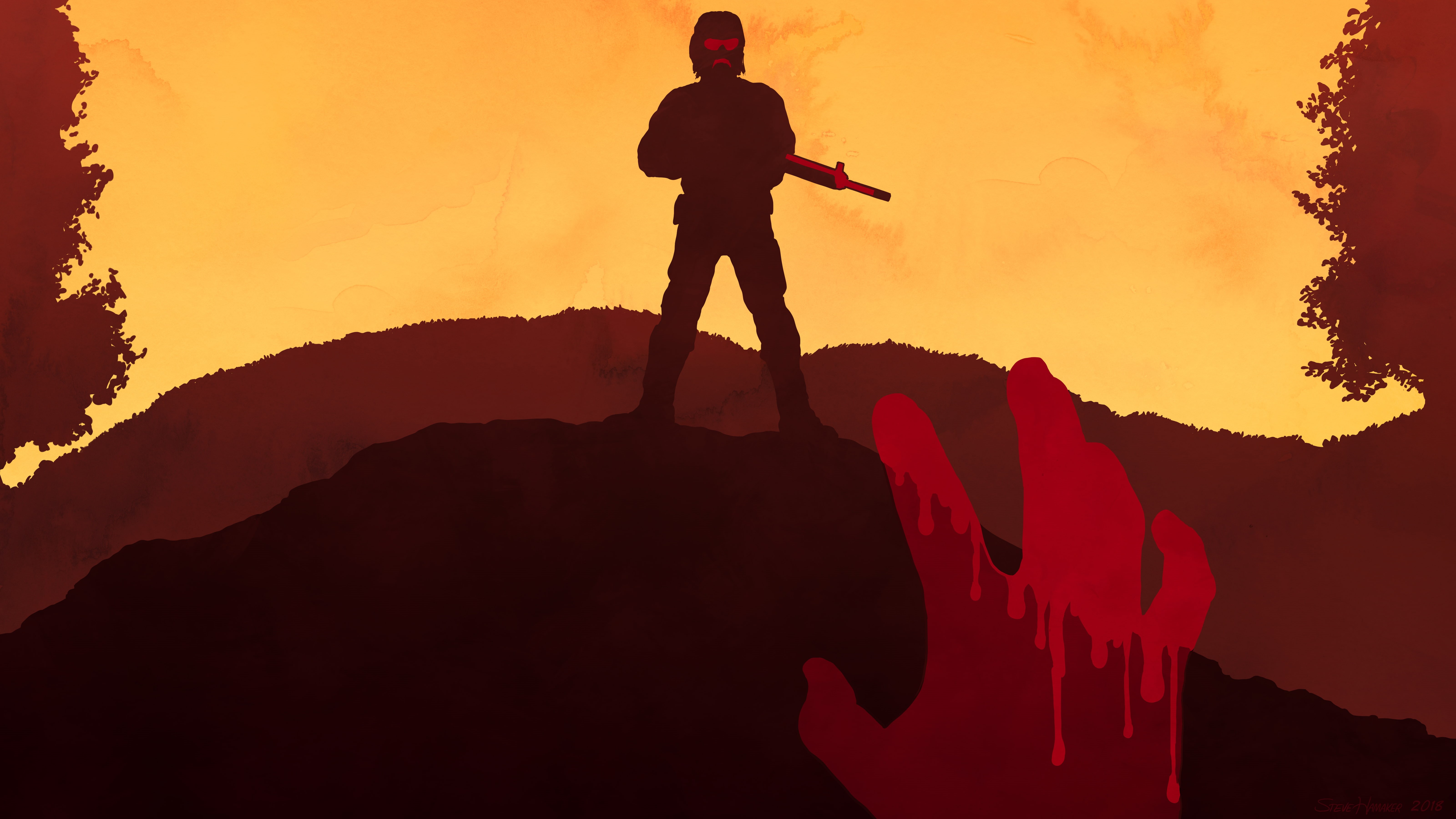 adventure, rock formation, rock, beauty in nature, mountain, sunset, Dr DisRespect, men, standing, sky, activity, silhouette, rock - object, nature, 5K, HD Wallpaper