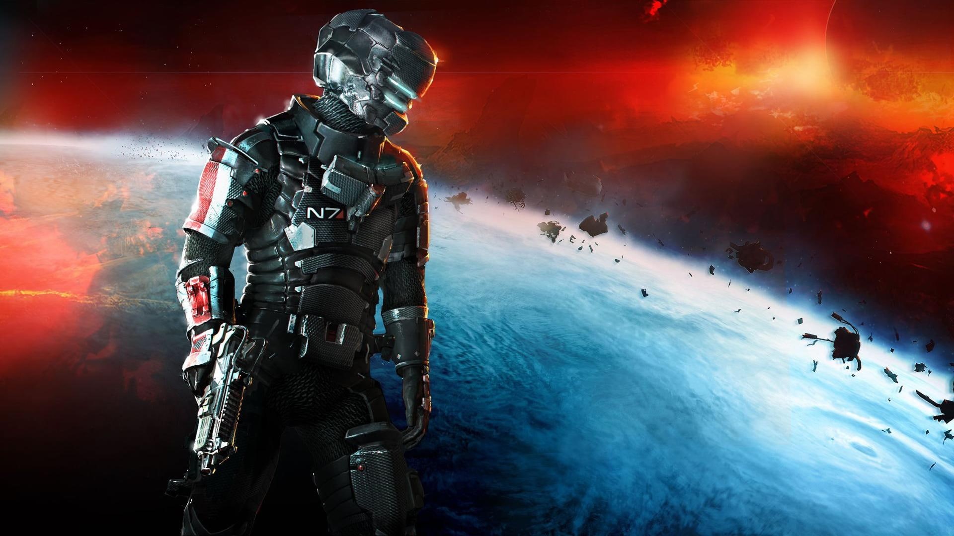 games, 1080P, effect, dead, armor, mass, space, n, HD Wallpaper
