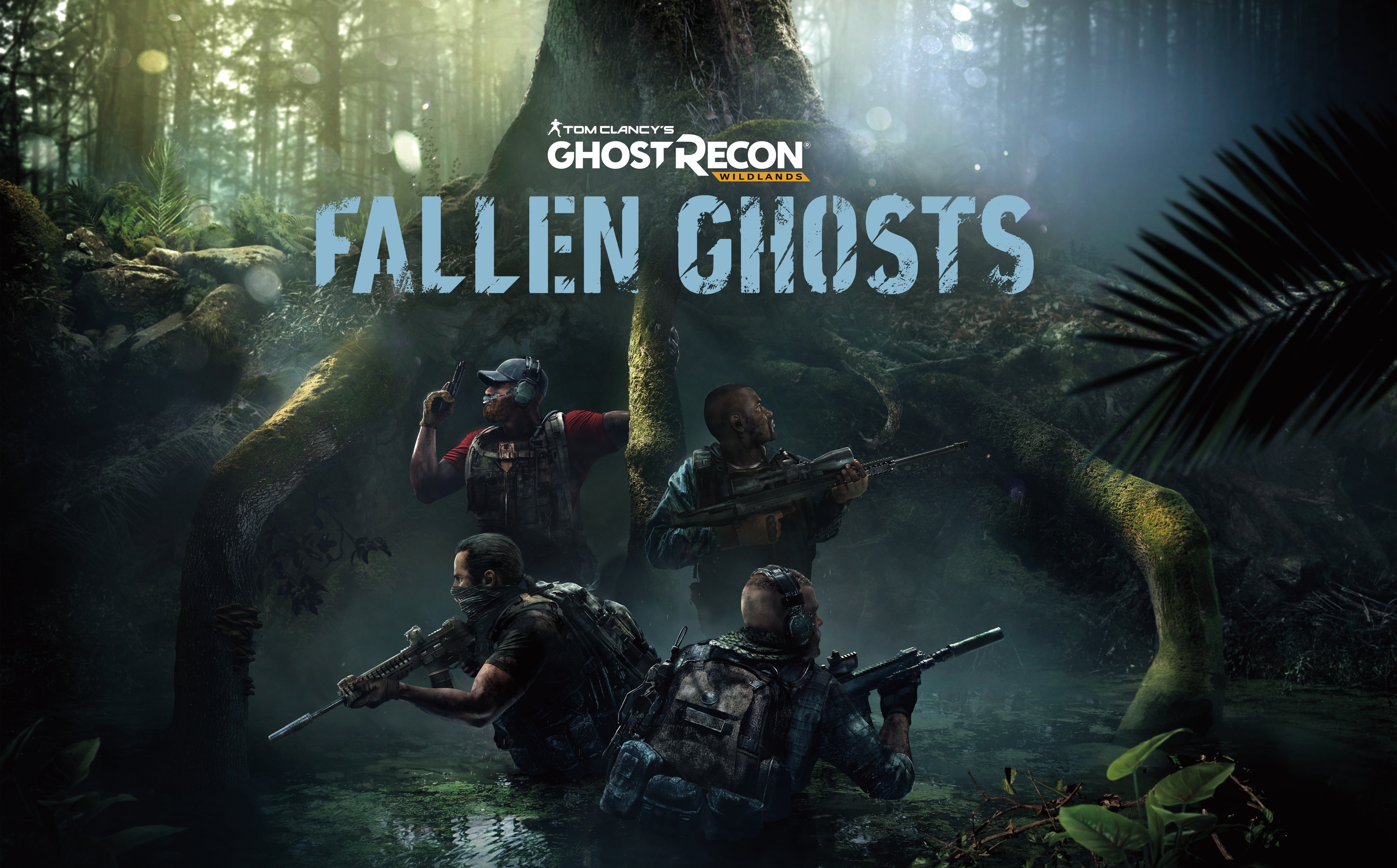 day, architecture, people, tree, fallen, 8K, Shooter, western script, Ghost Recon, ghosts, script, group of people, videogame, water, Game, HD Wallpaper
