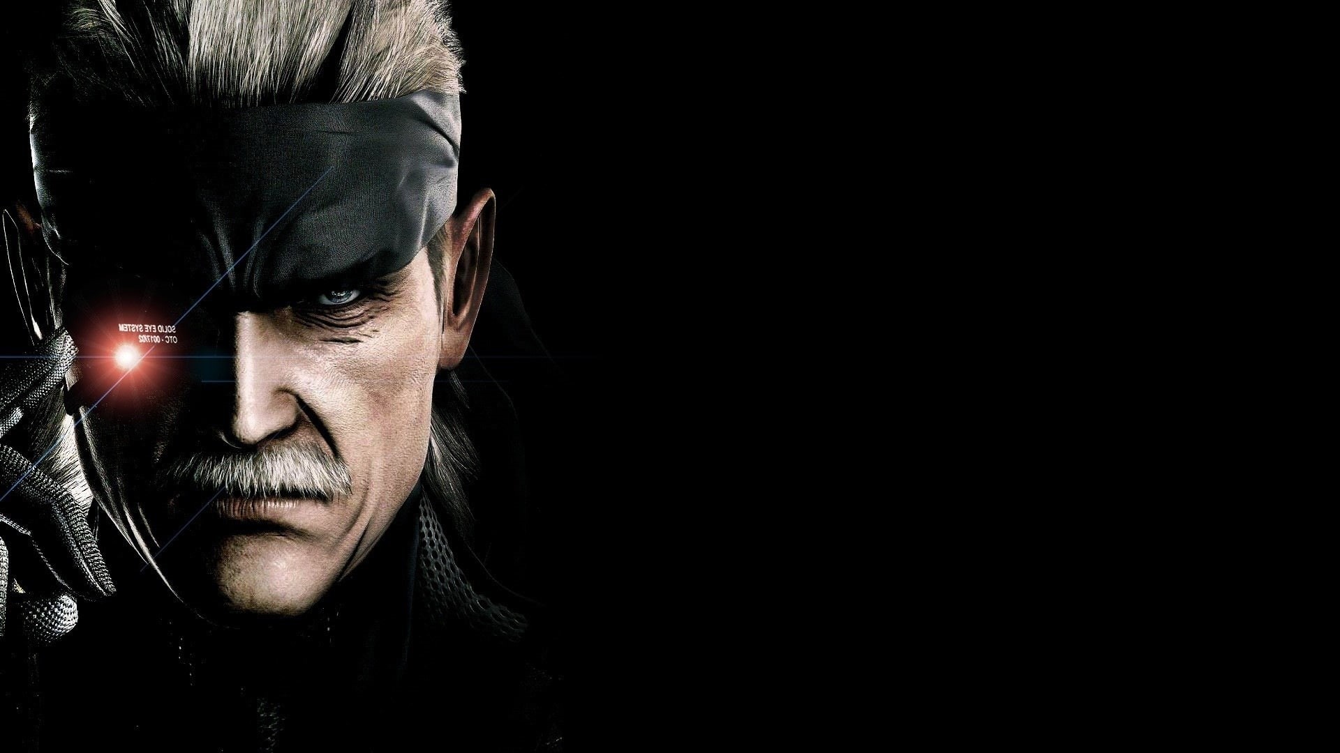 face, video games, gear, metal, snake, 1080P, solid, hd, black, HD Wallpaper