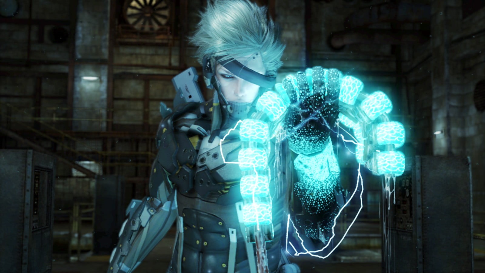 solid, green color, outdoors, character, gear, emotion, Metal Gear Rising: Revengeance, video games, one person, illustration, standing, front view, digital composite, HD Wallpaper