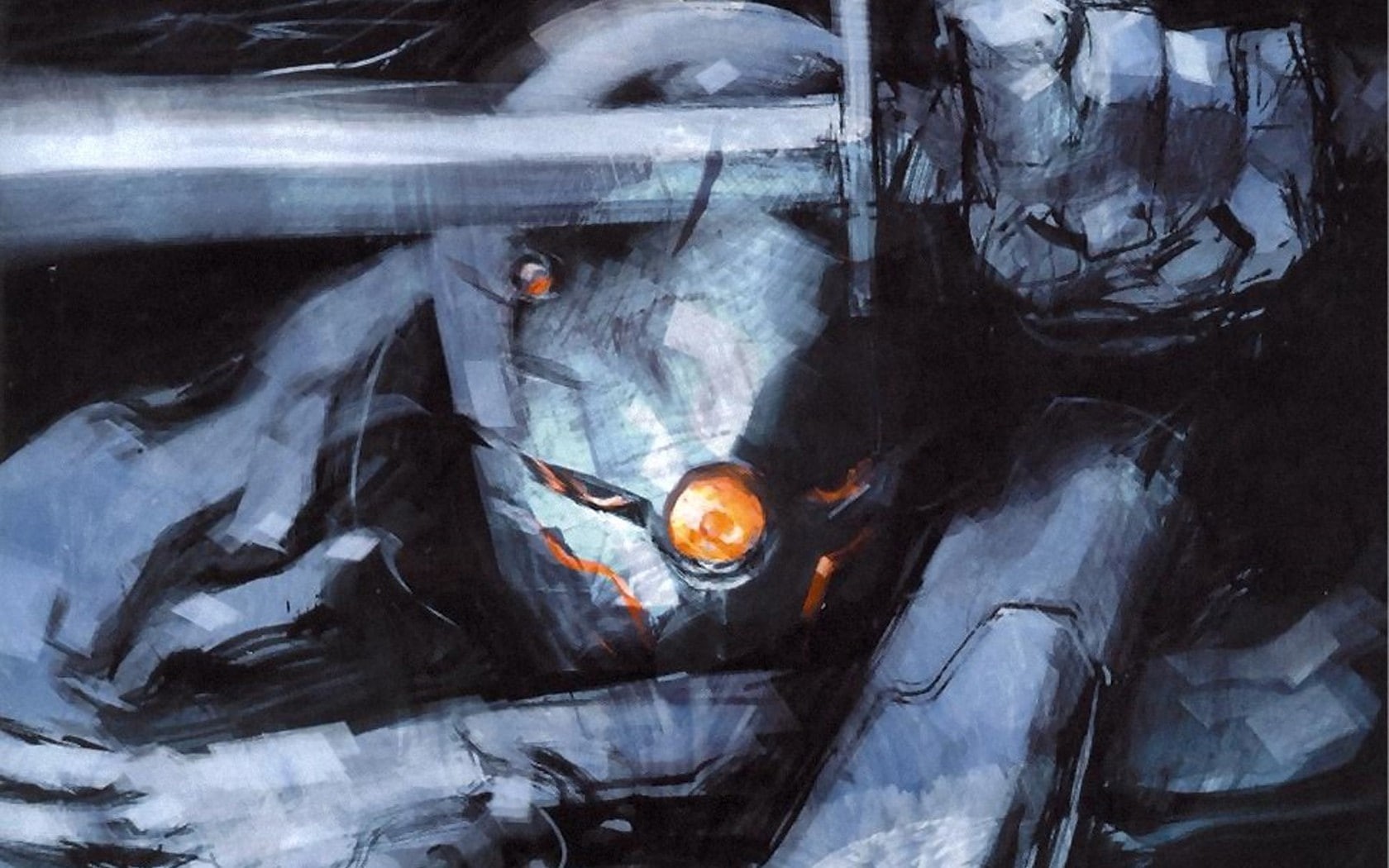 gray fox, video games, metal, video, 720P, fox, gray, art, digital art, gear, games, solid, metal gear solid, digital, HD Wallpaper