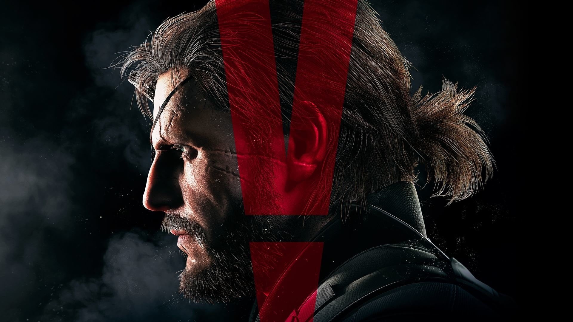Big Boss (Metal Gear Solid), close-up, dark, looking away, body part, Metal Gear Solid, 1080P, young adult, looking, leather, lifestyles, human body part, HD Wallpaper