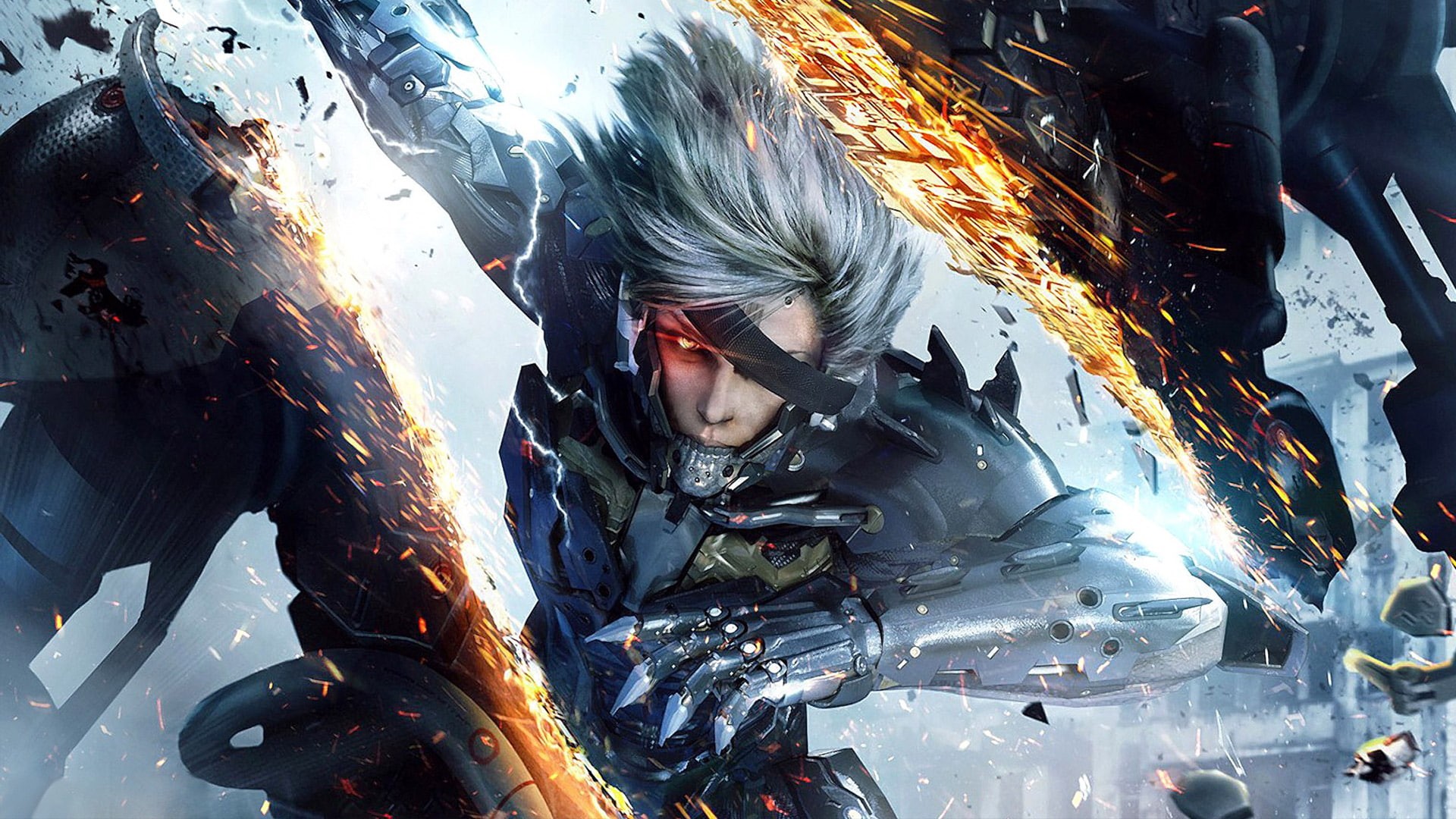 metal, 1080P, rising, hd, illustration, video games, revengeance, solid, raiden, gear, HD Wallpaper