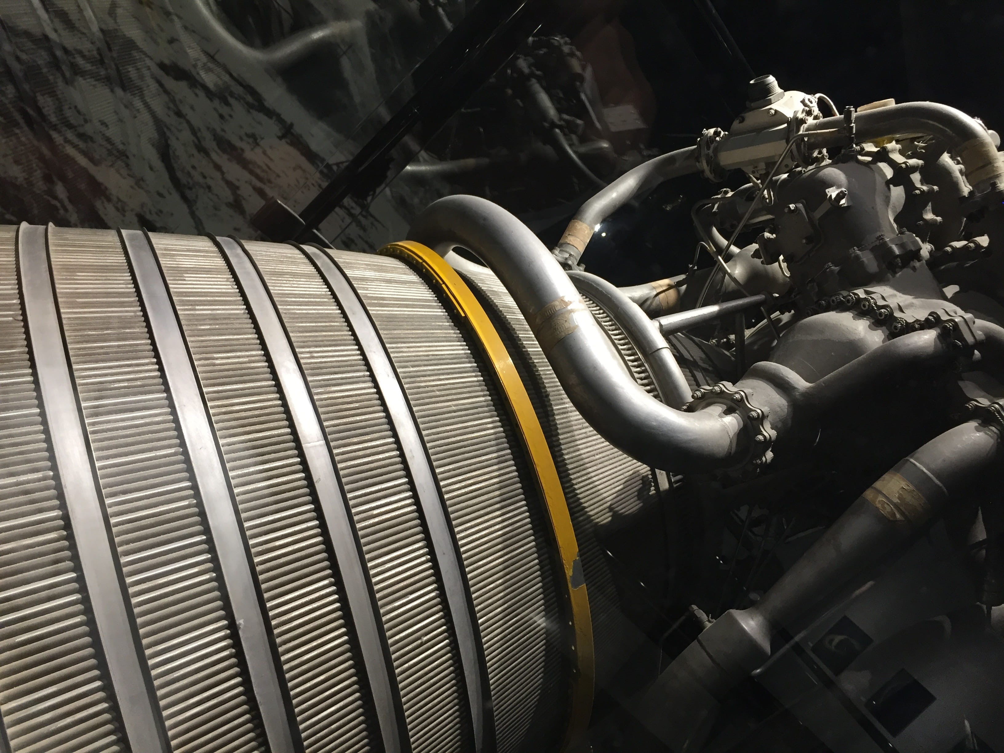 pipe - tube, industry, spaceship, printing press, industrial, metal, industrial equipment, 2K, still life, connection, manufacturing equipment, day, Rocket, HD Wallpaper