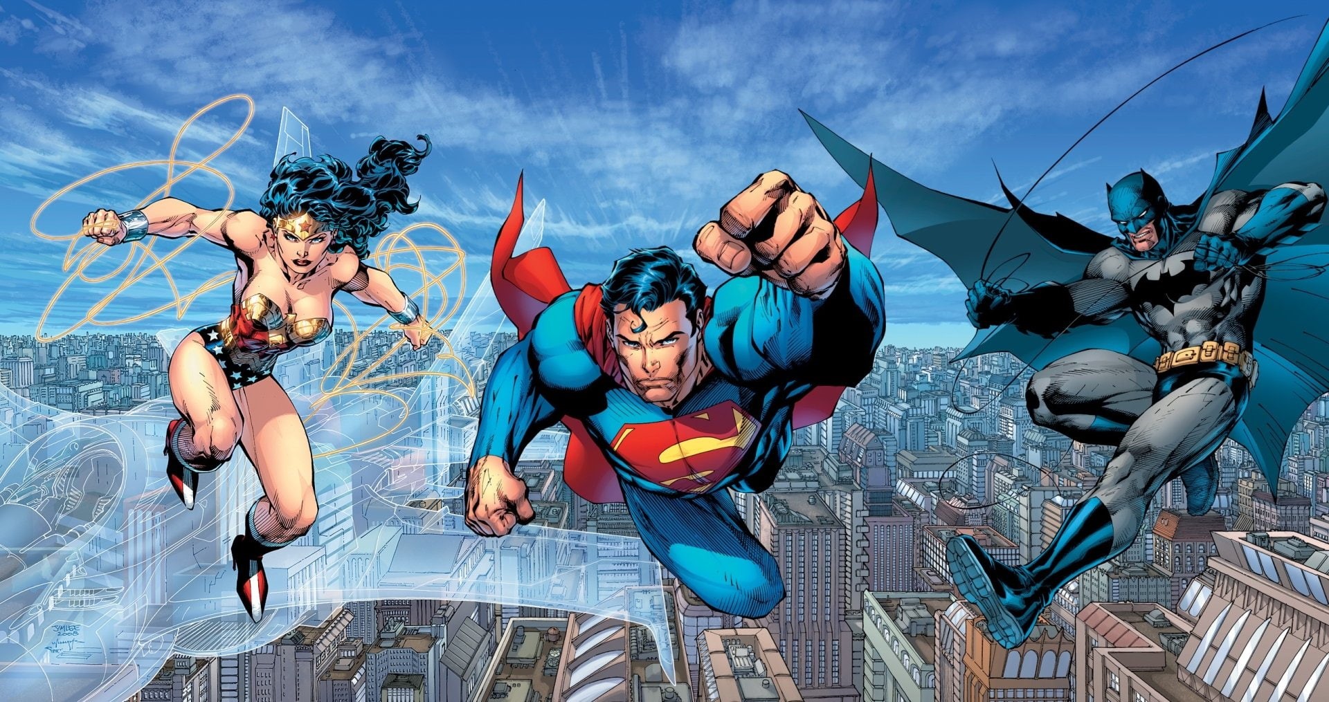 DC Comics, Batman, Comics, Wonder Woman, Superman, 1080P, Trinity, HD Wallpaper