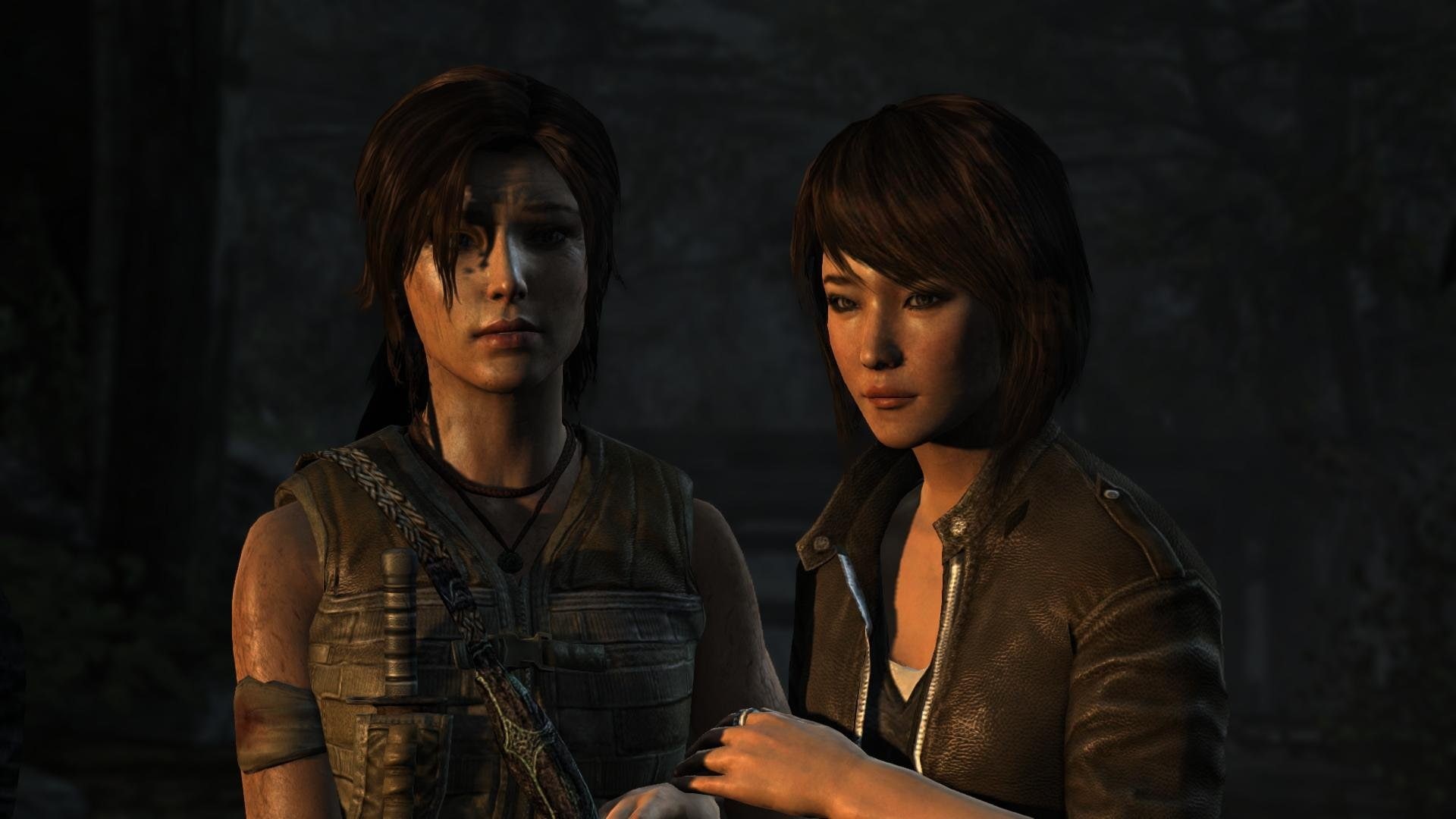 sam, lara, 1080P, croft, tombraider, HD Wallpaper