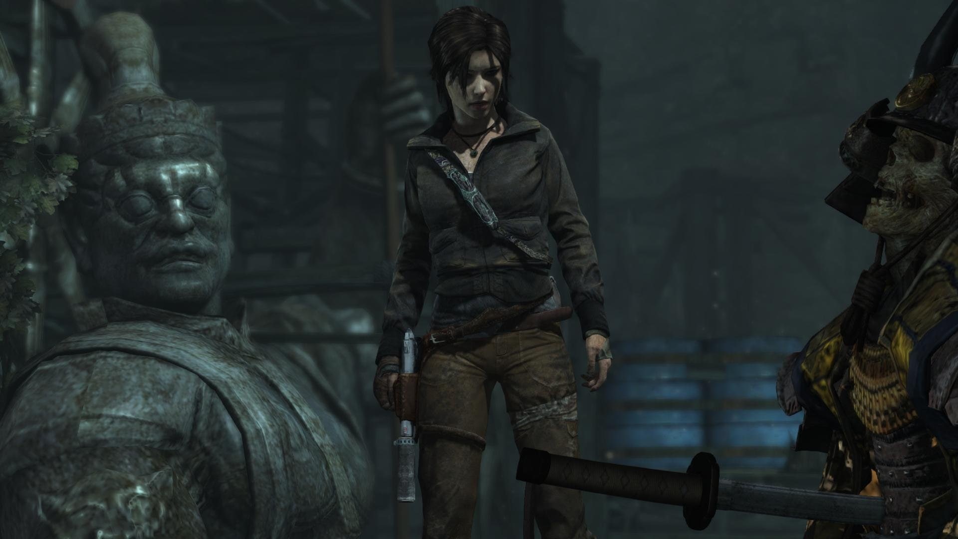 tombraider, oni, croft, lara, 1080P, samurai, HD Wallpaper