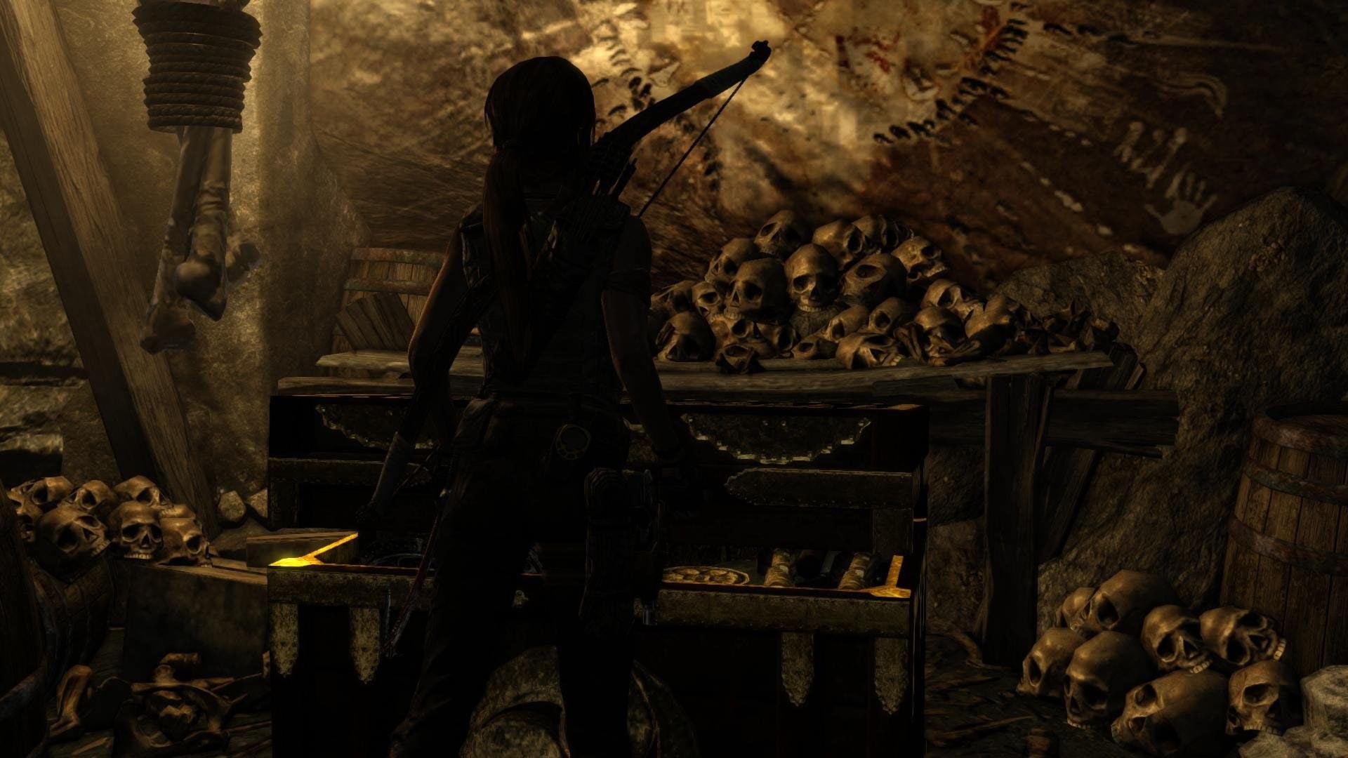 lara, 1080P, tresure, skull, tombraider, croft, HD Wallpaper
