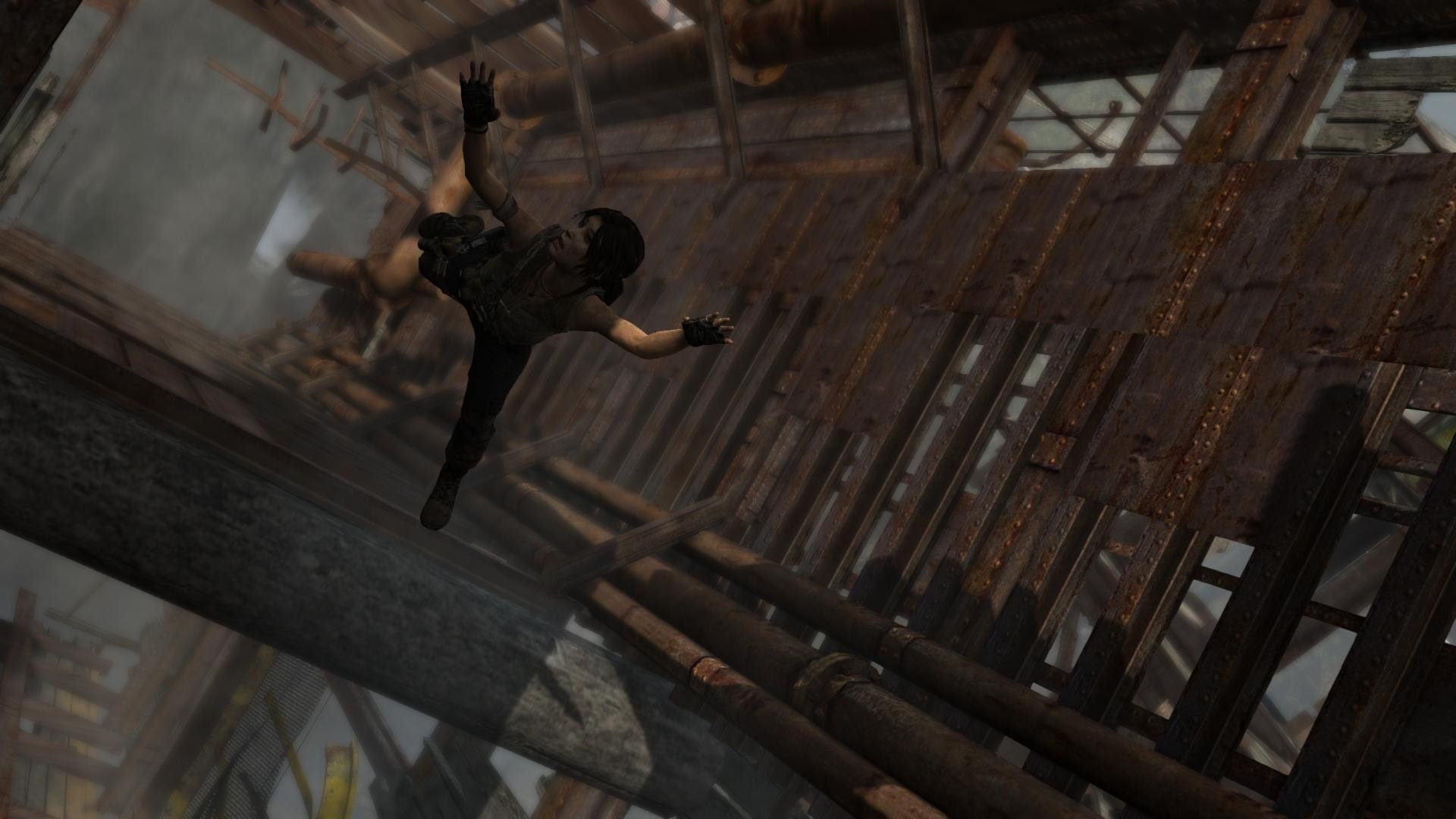 lara, fall, 1080P, tombraider, croft, HD Wallpaper