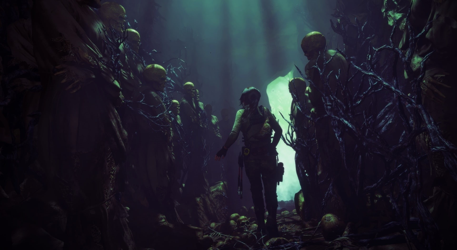 raider, outdoors, tomb, Tomb Raider, nature, 1080P, people, forest, enjoyment, LaraCroft, lara croft, plant, tree, day, standing, hiking, the rise, group of people, HD Wallpaper
