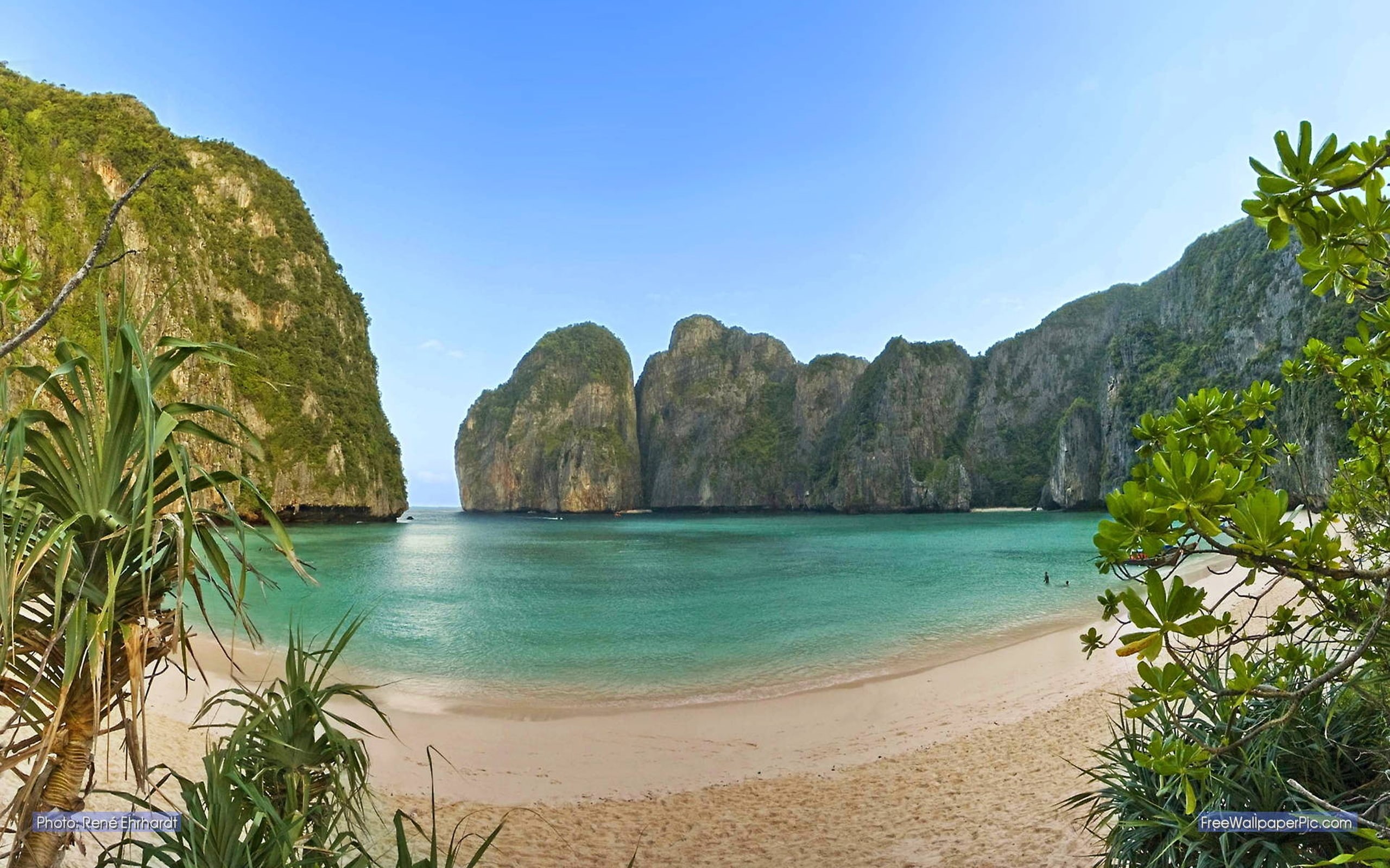leh, bay, 2K, phi, thailand, krabi, maya, province, ko, HD Wallpaper