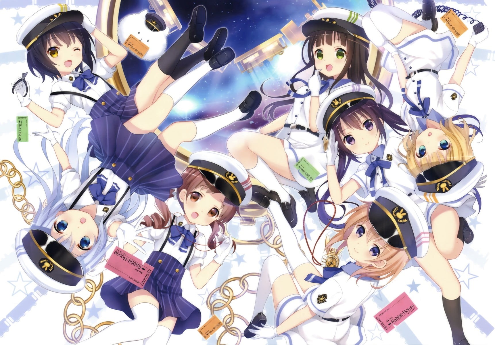 toy, large group of objects, Hoto Kokoa, indoors, abundance, Gochuumon wa Usagi Desu ka?, choice, anime, female likeness, representation, retail, no people, HD Wallpaper