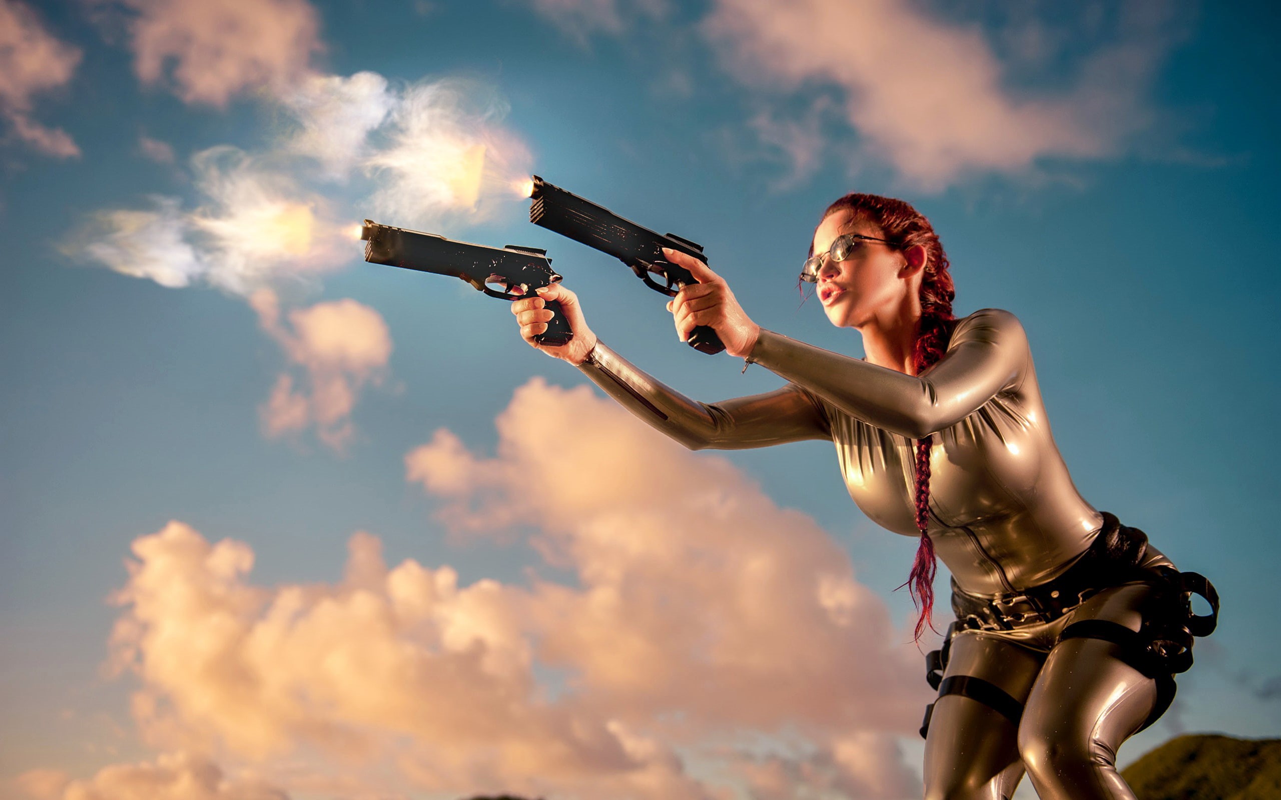 lara, cosplay, 2K, croft, hd, fantasy, girls, HD Wallpaper
