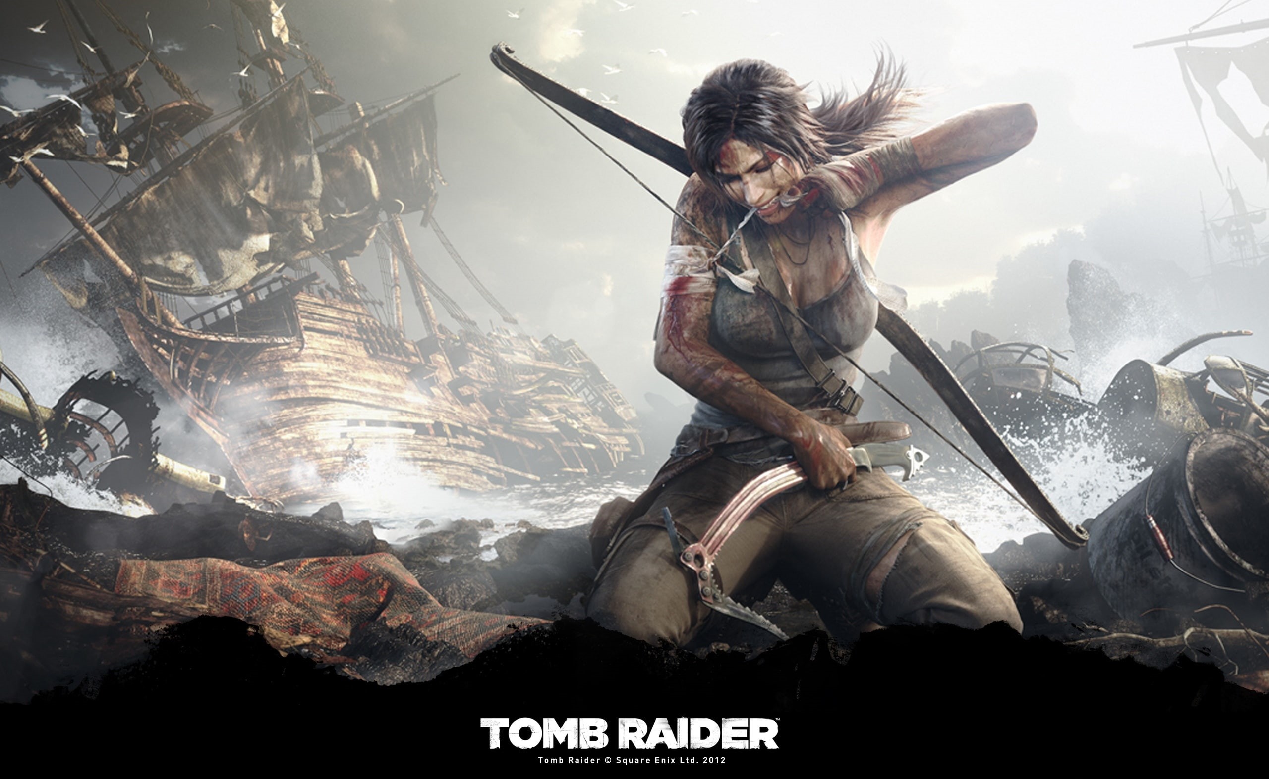video game, day, glass - material, lara croft, women, looking at camera, outdoors, three quarter length, leisure activity, mid adult, raider, real people, HD Wallpaper