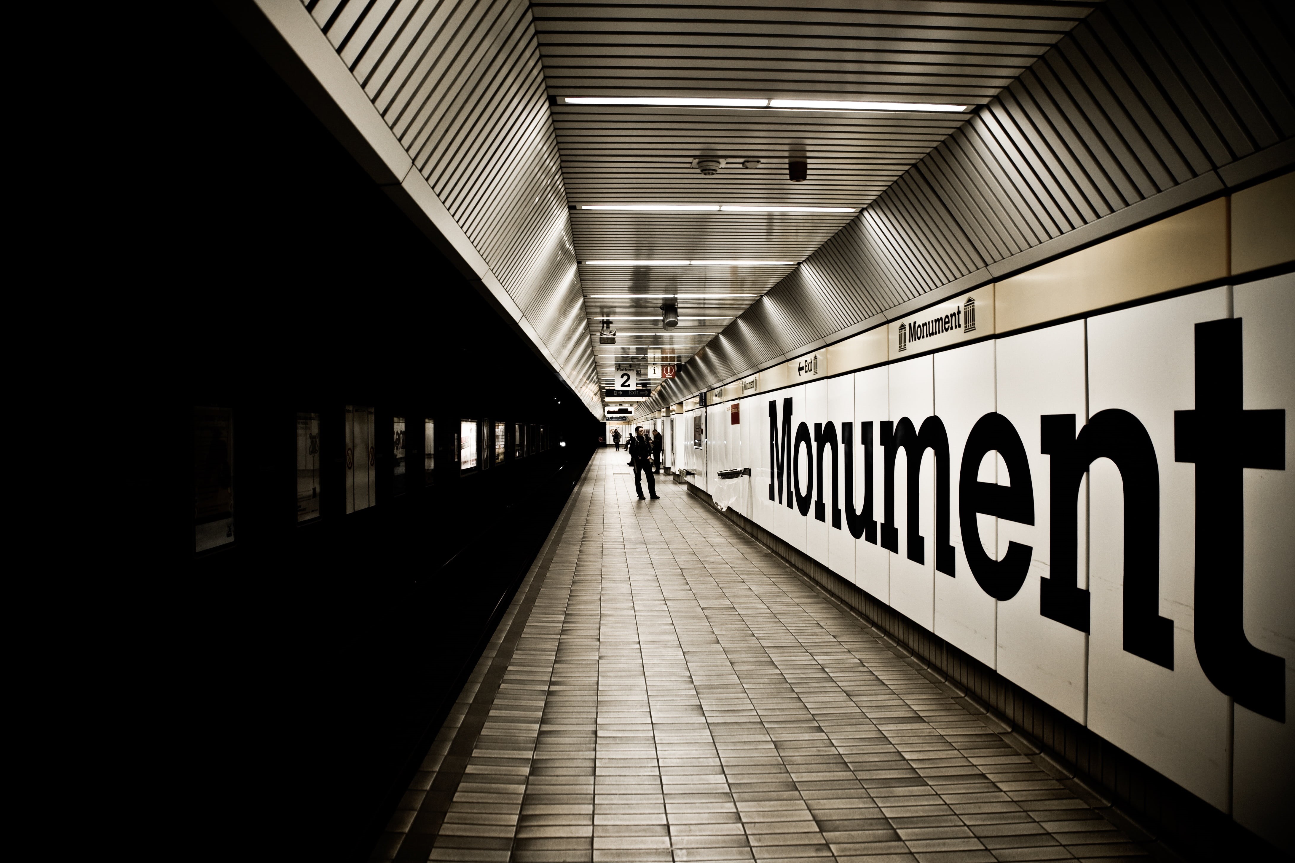indoors, s bahn, men, subway Train, one person, walking, built structure, real people, hallway, rear view, arcade, diminishing perspective, incidental people, HD Wallpaper