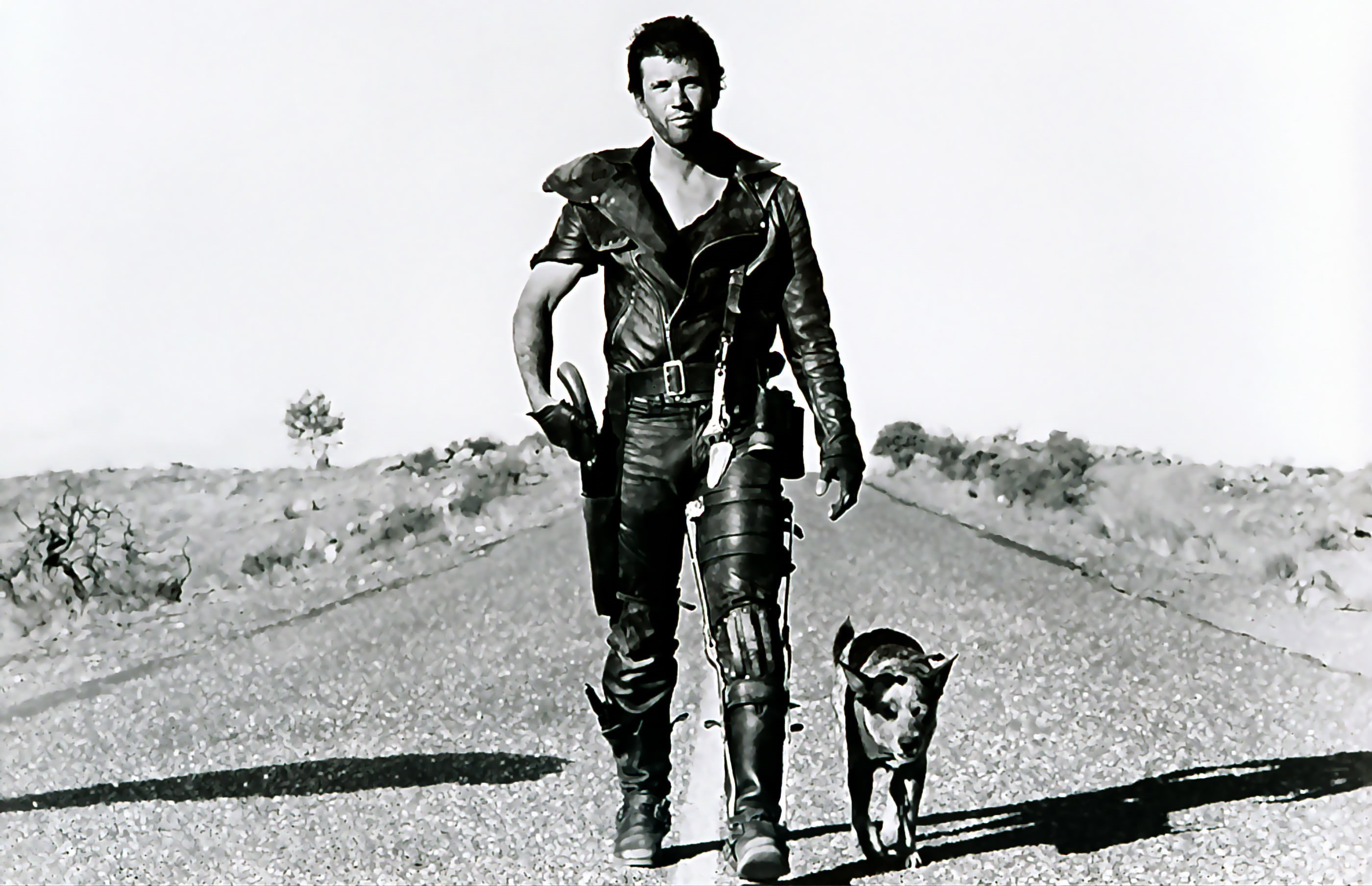 portrait, action, mammal, black And White, real people, Mad Max 2, pets, full length, adult, snow, young adult, season, jacket, caucasian Ethnicity, nature, HD Wallpaper