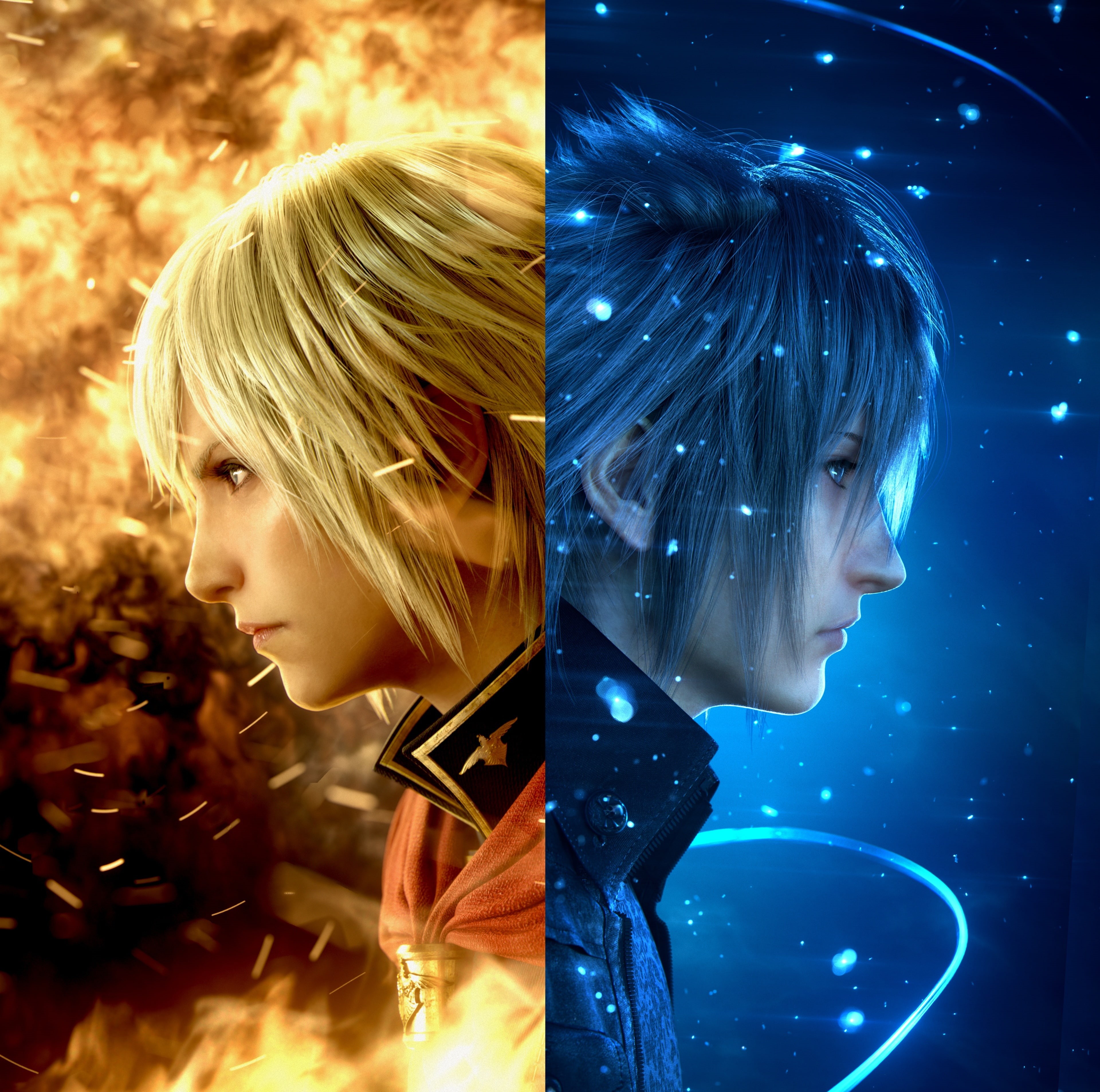 one person, bangs, Characters, beautiful people, blue, young women, final, FinalFantasy, Game, videogame, profile view, glamour, xv, adult, beauty, HD Wallpaper
