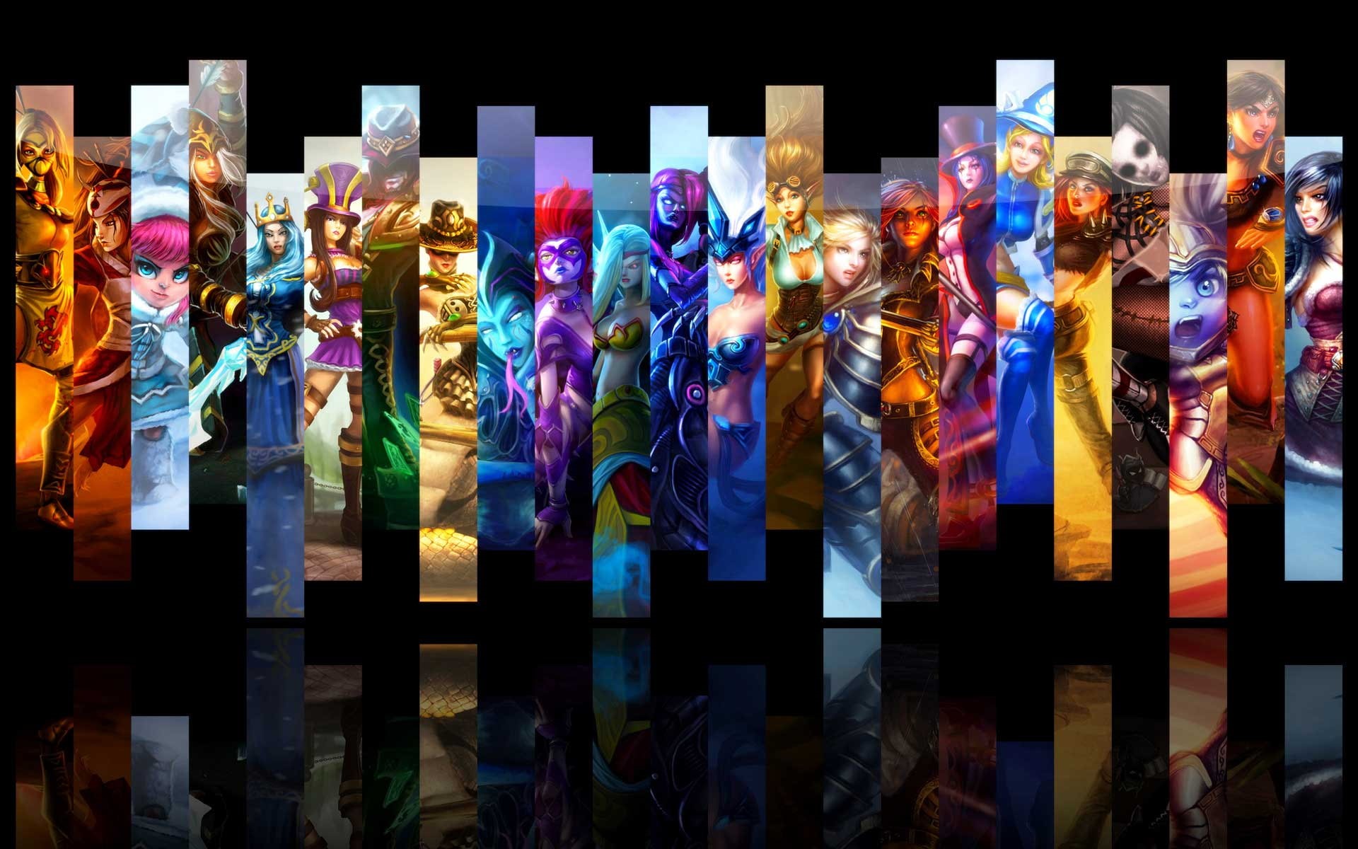 fighters, games, legends, video, characters, online games, 1080P, online, league, league of legends, girls, video games, HD Wallpaper