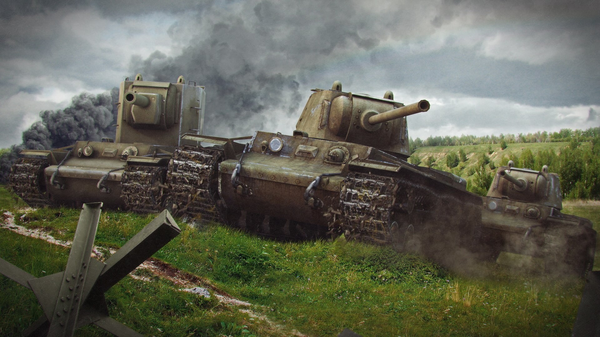 KV-2, tank, wargaming, video games, 1080P, KV-1, World of Tanks, HD Wallpaper