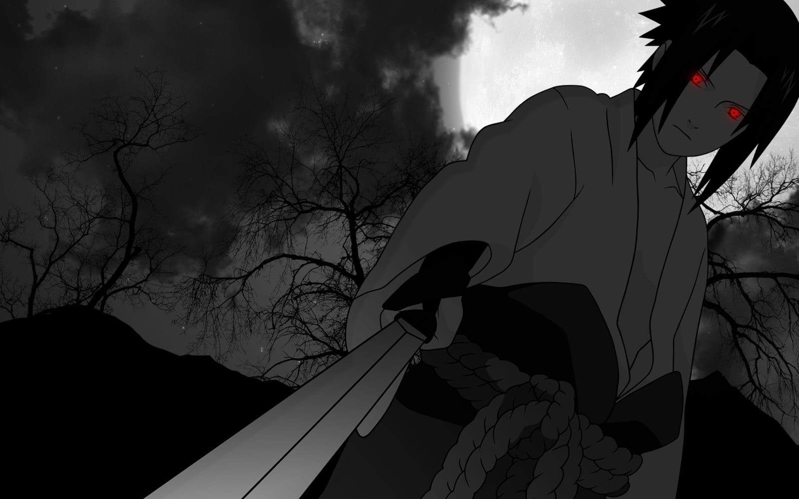 nature, outdoors, lifestyles, one person, tree, sky, holding, cloud - sky, leisure activity, clothing, casual clothing, Naruto Shippuuden, illustration, HD Wallpaper