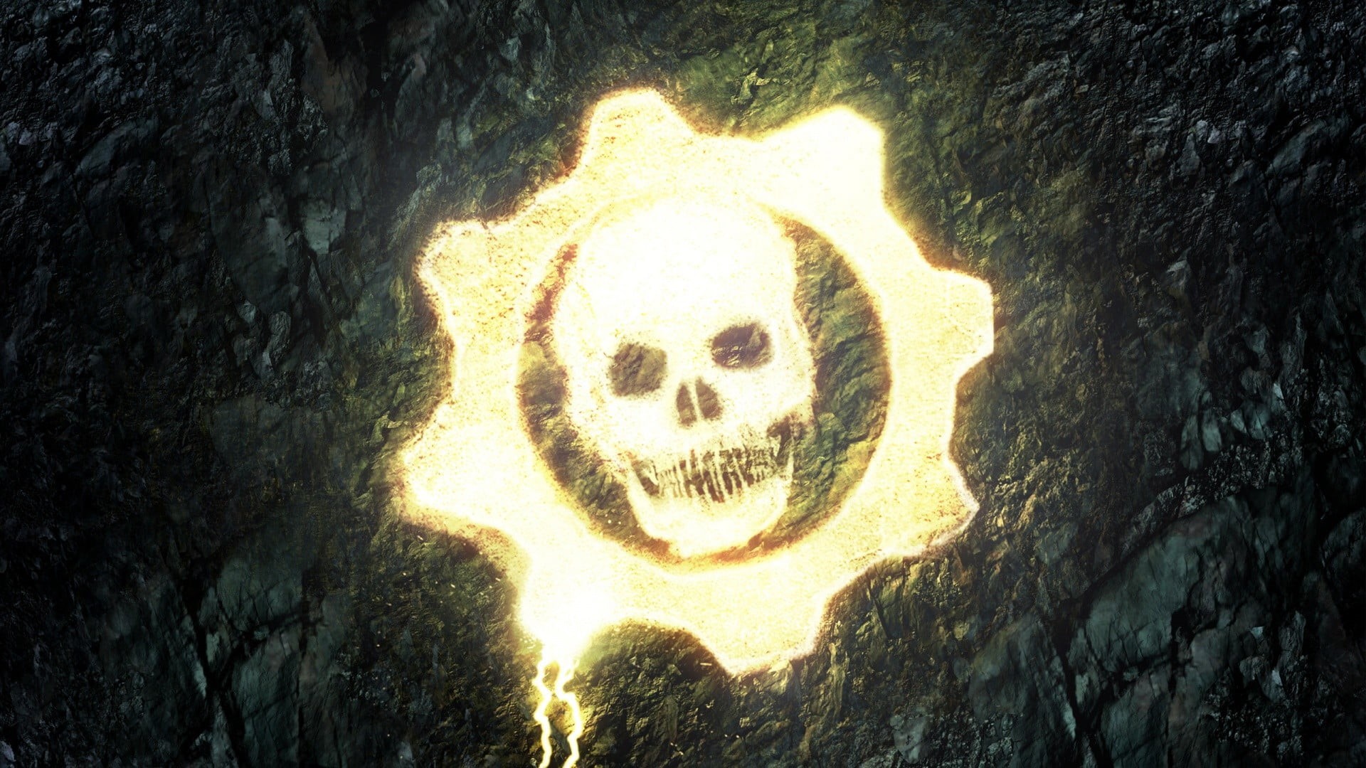 nature, sunlight, skull, representation, video games, day, no people, Gears of War, smiling, war, emotion, portrait, 1080P, creativity, outdoors, gears, HD Wallpaper