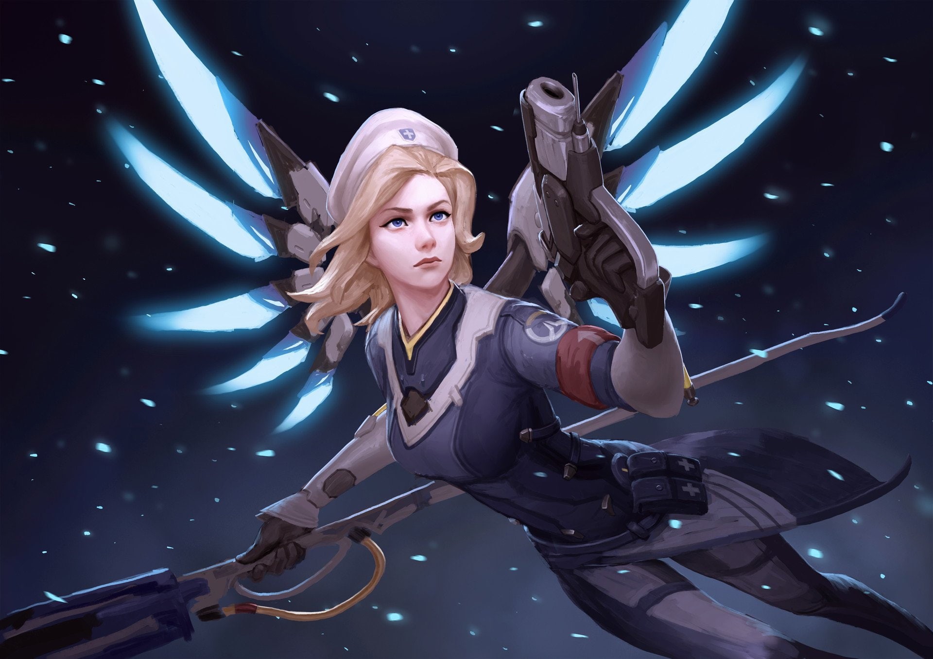 medic, combat, Overwatch, hd, x, people, art, 1920x1357 px, ziegler, mercy, 1080P, Mercy (Overwatch), Combat Medic Ziegler, px, feet, HD Wallpaper