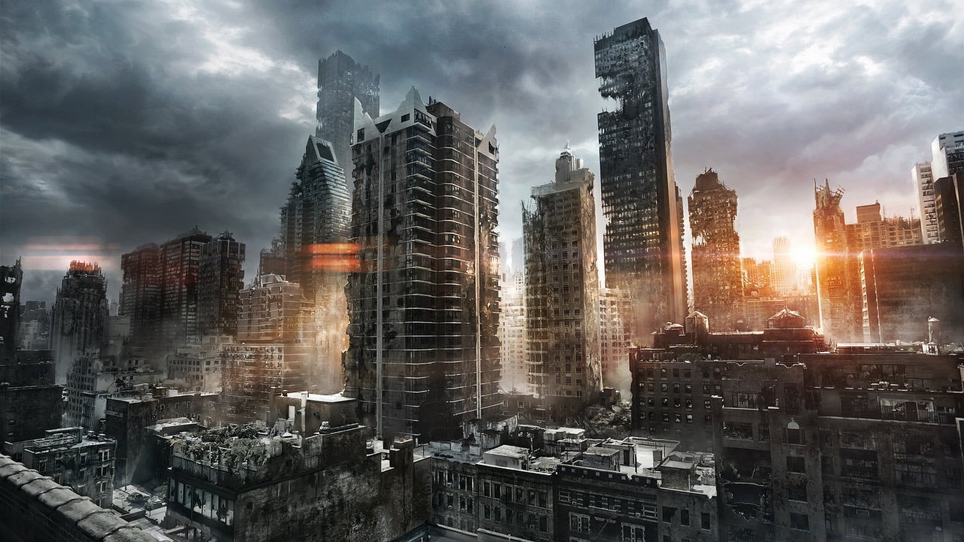residential district, street, nature, travel, sky, ruin, built Structure, new York City, video games, no People, downtown District, maze, building, apocalyptic, HD Wallpaper