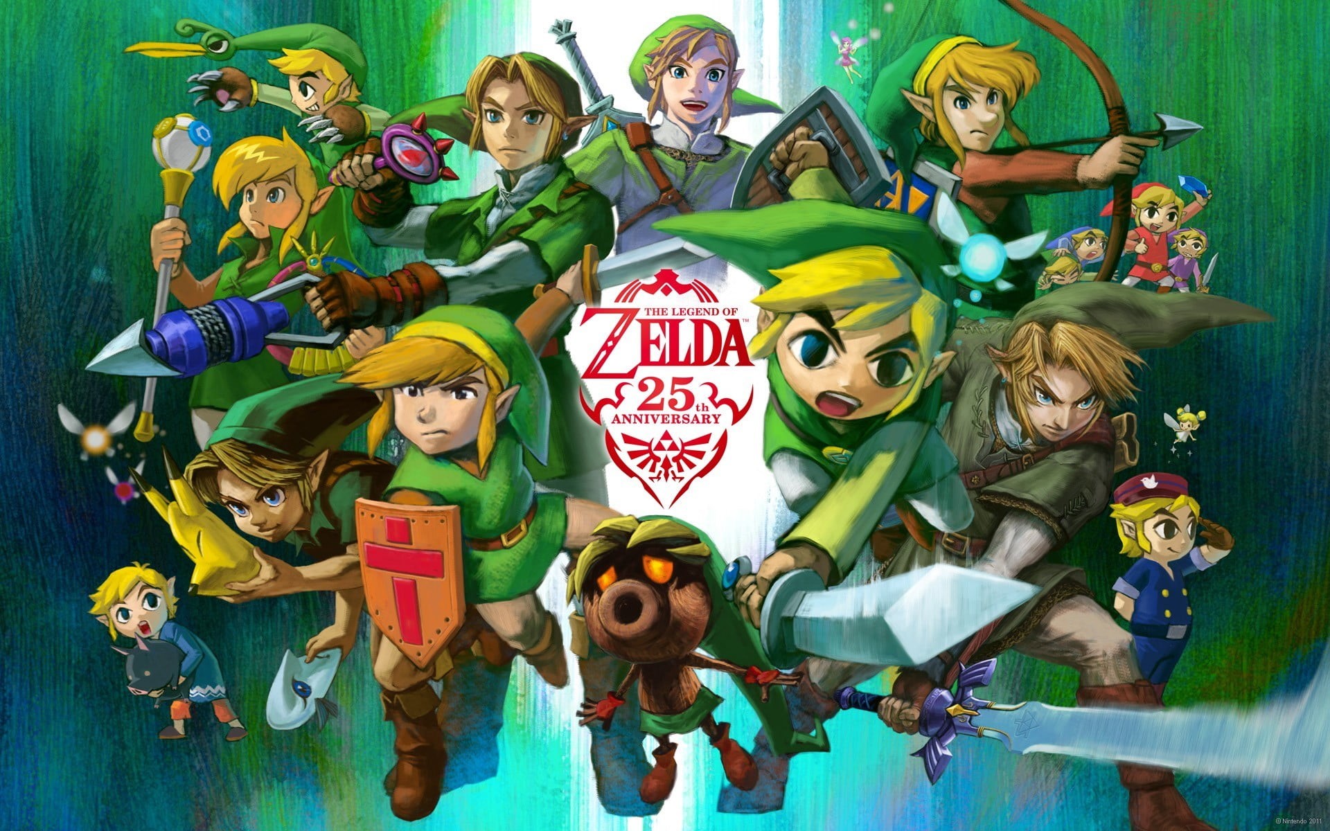 1080P, human representation, men, Master Sword, legend, The Legend of Zelda, female likeness, women, group of people, multi colored, male likeness, Link, HD Wallpaper