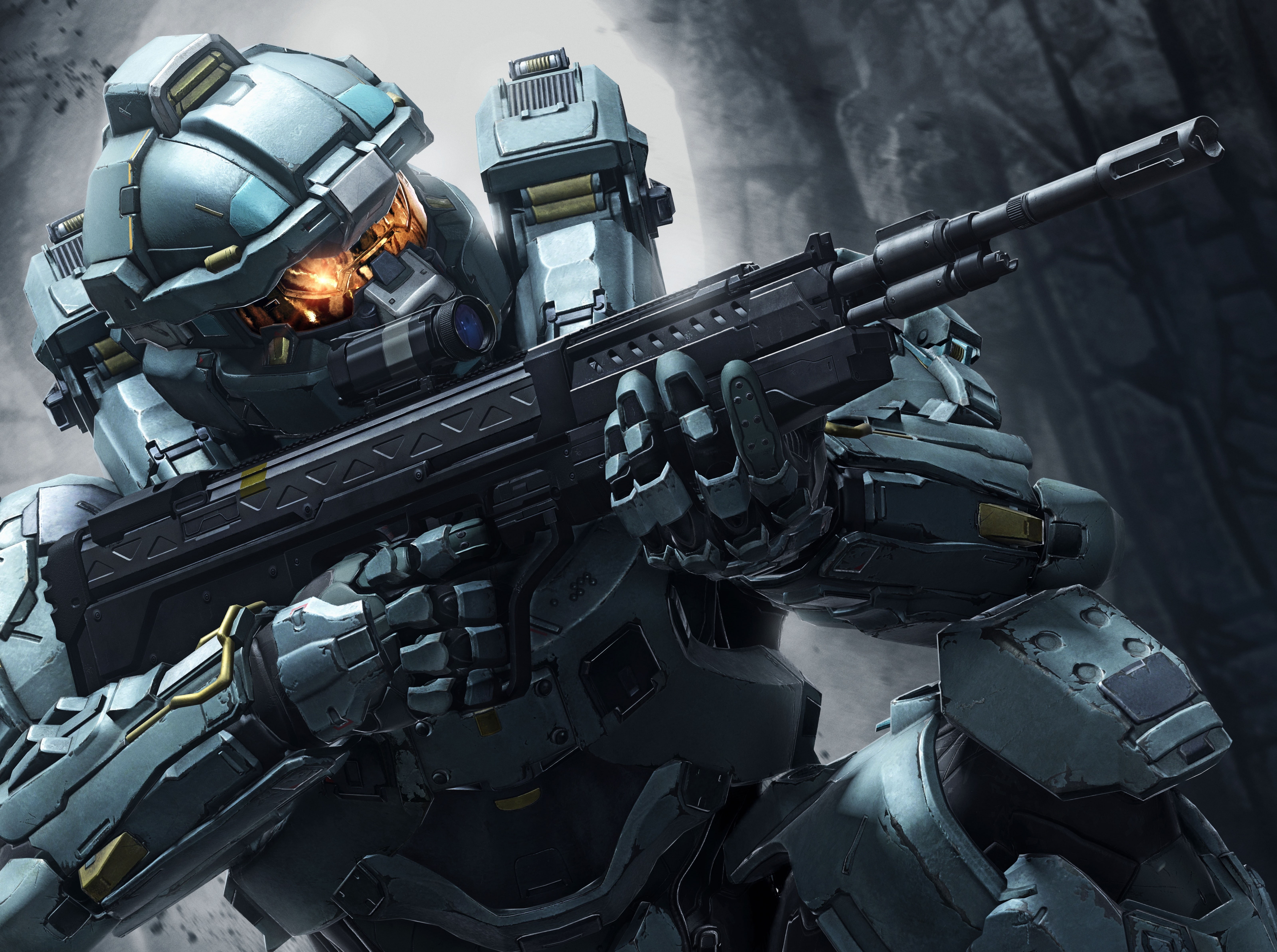 army, 5K, Halo, digital, fred, gun, military, machine gun, uniform, conflict, fighting, day, aggression, Shooter, war, government, Game, Video, HD Wallpaper