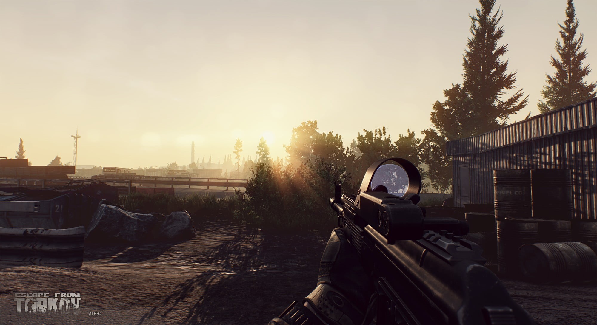 plant, no people, tree, city, sunlight, building exterior, War Game, day, clear sky, motor vehicle, outdoors, sky, mode of transportation, 1080P, building, HD Wallpaper