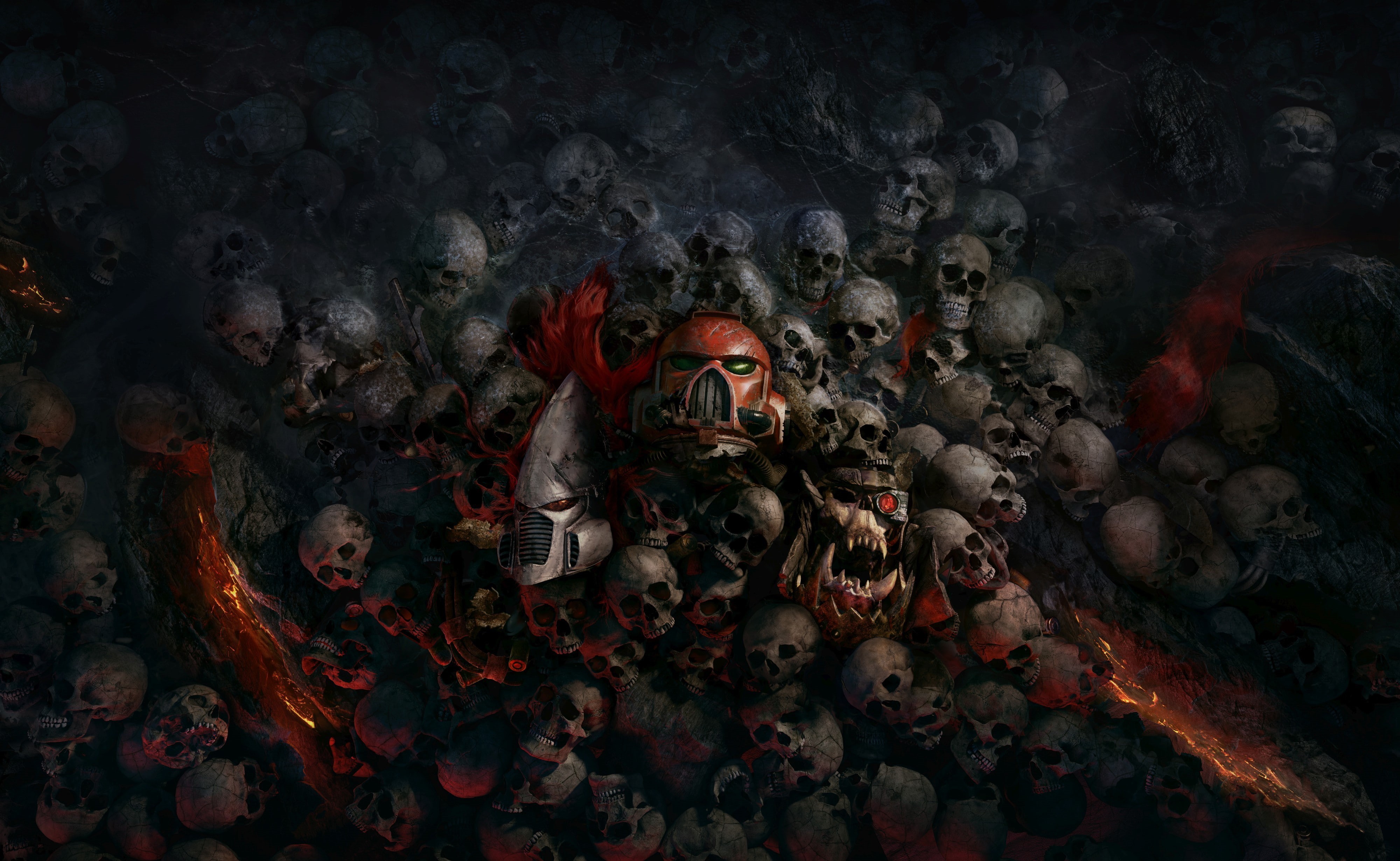 000, ork, 000: Dawn of War  III, Dawn of War 3, space marines, Eldar, 4K, Warhammer, Warhammer 40, HD Wallpaper