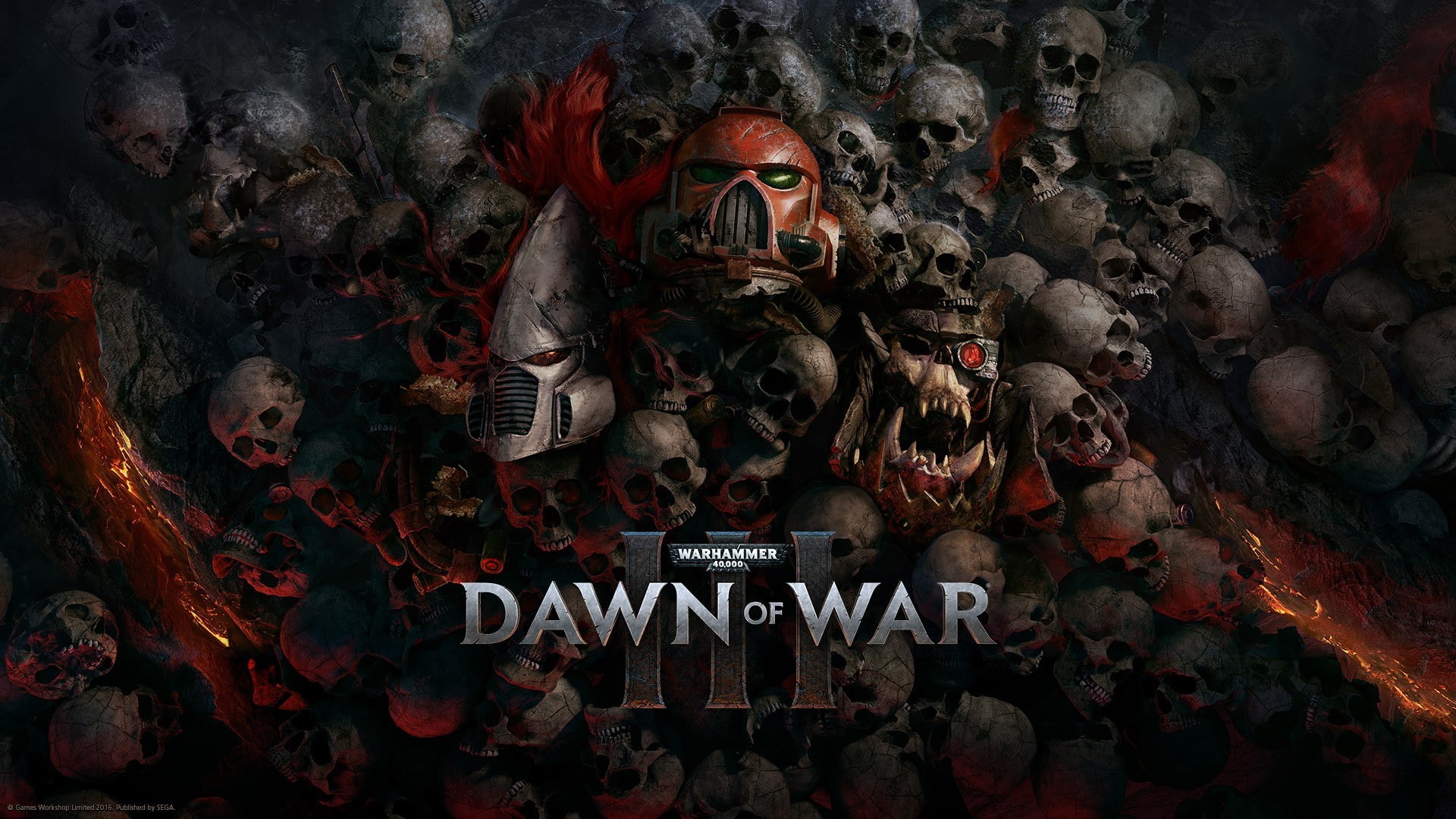 fear, male likeness, art and craft, text, belief, Warhammer 40,000, space marines, people, representation, Warhammer 40,000: Dawn of War  III, spooky, communication, HD Wallpaper