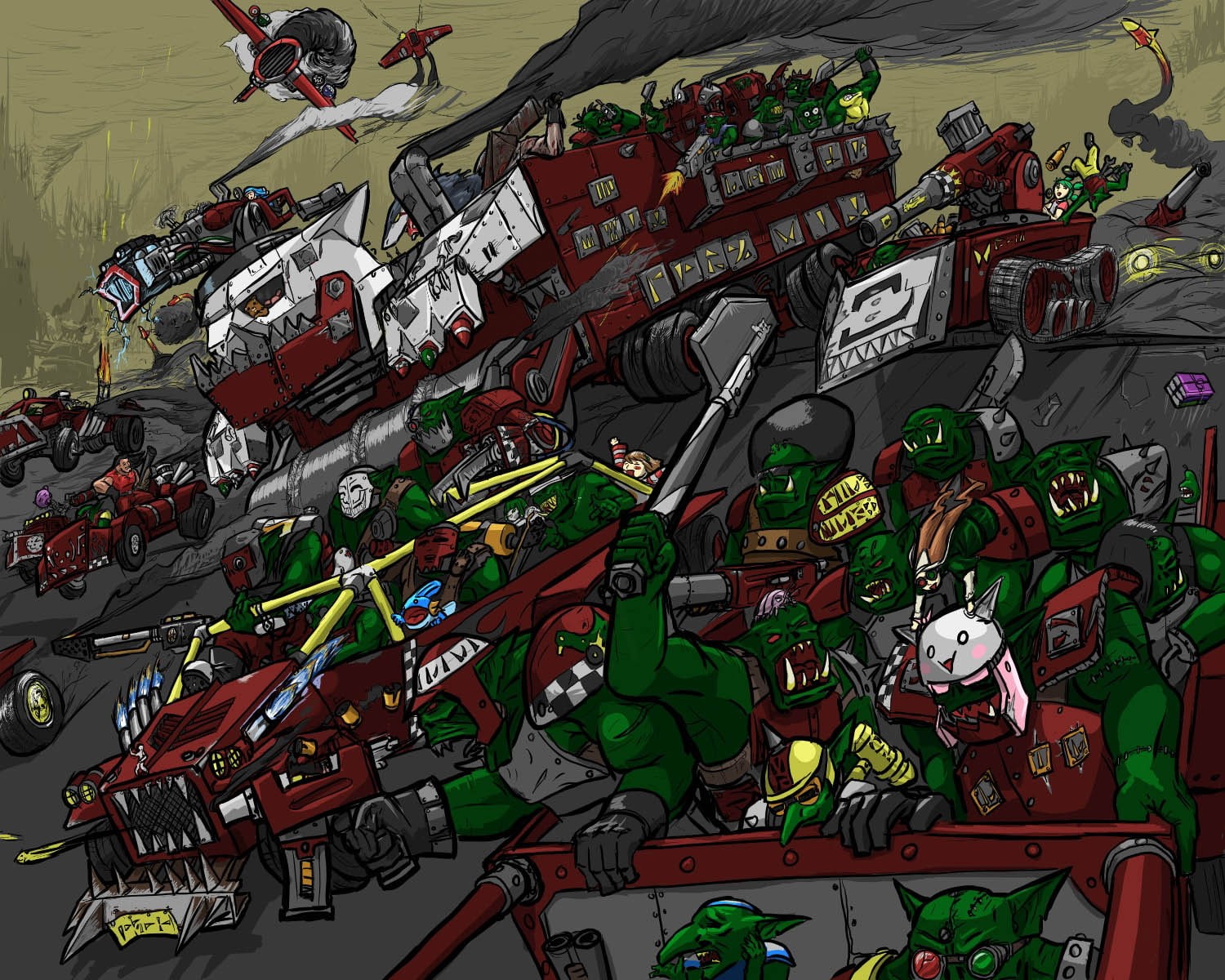 40k, orks, 720P, warhammer, HD Wallpaper