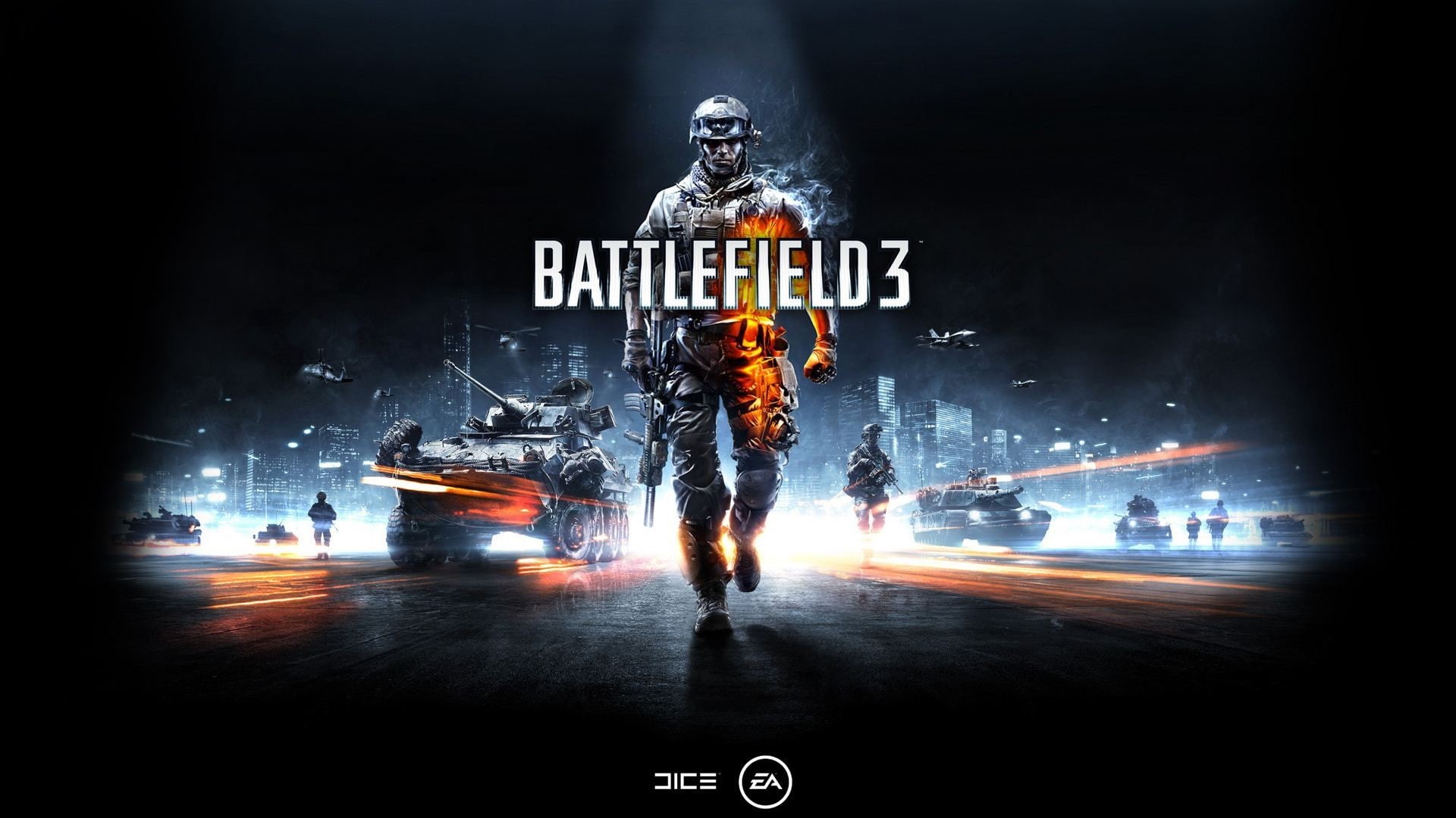 Battlefield, 1080P, Battlefield 3, tank, soldier, video games, HD Wallpaper