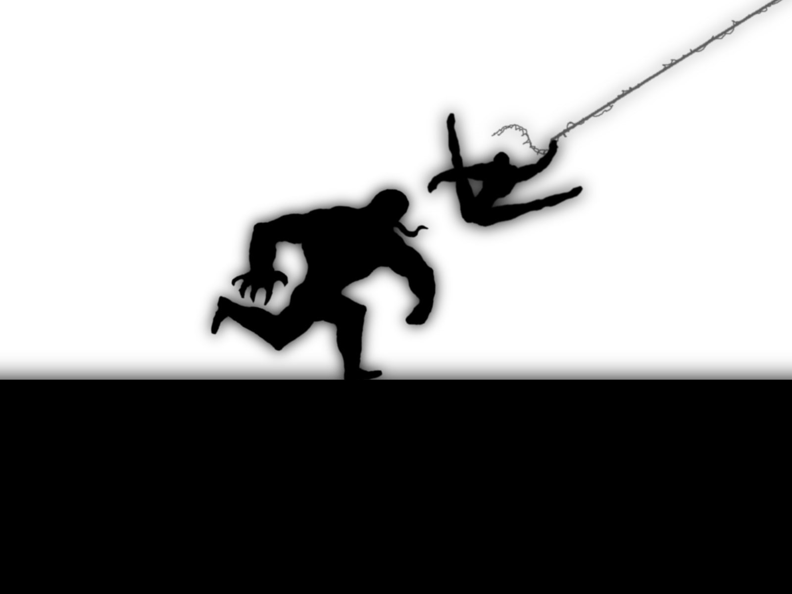 indoors, close-up, Venom versus Spiderman, day, sign, representation, studio shot, silhouette, no people, monochrome, creativity, architecture, human representation, HD Wallpaper