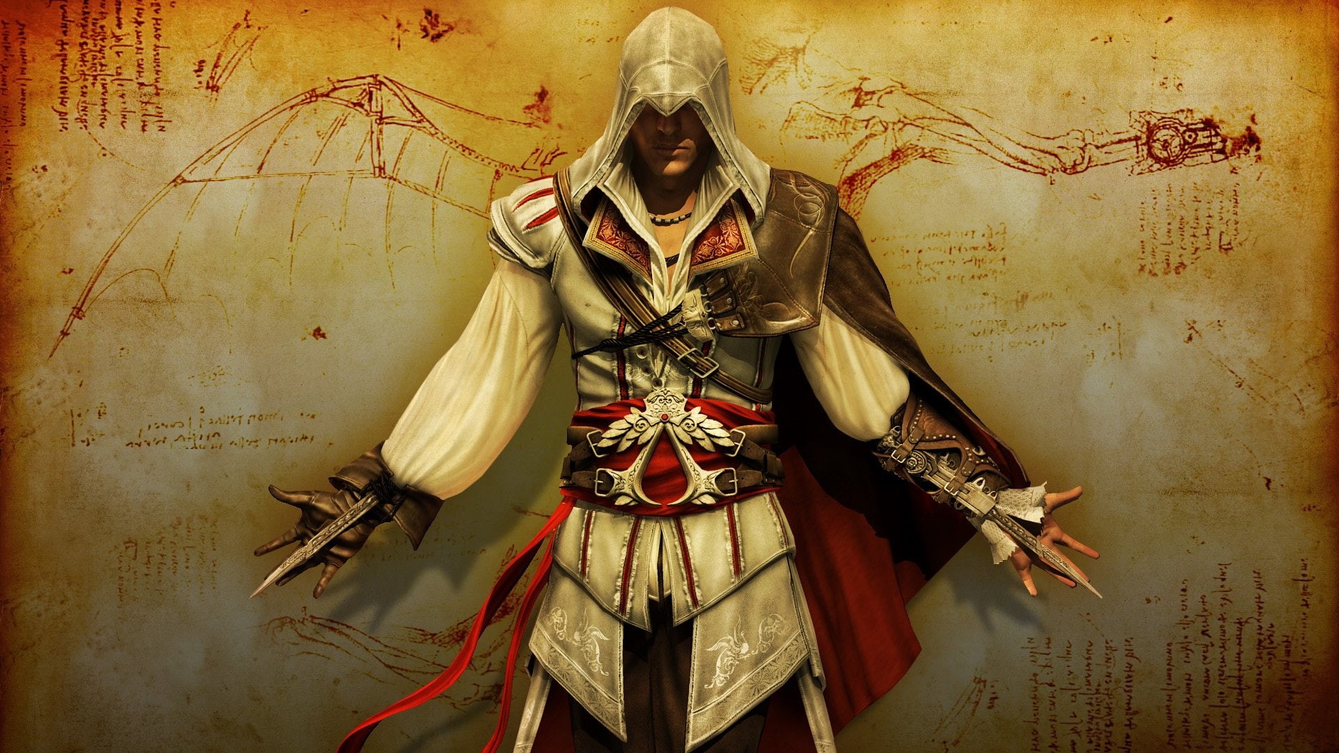 Assasins Creed 2, 1080P, warrior, with knives, HD Wallpaper
