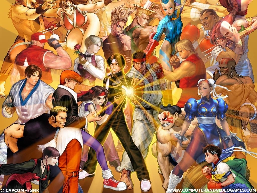 art, Capcom, SNK, fighter, Games, vs, street, video, street fighter, hd, 480P, HD Wallpaper
