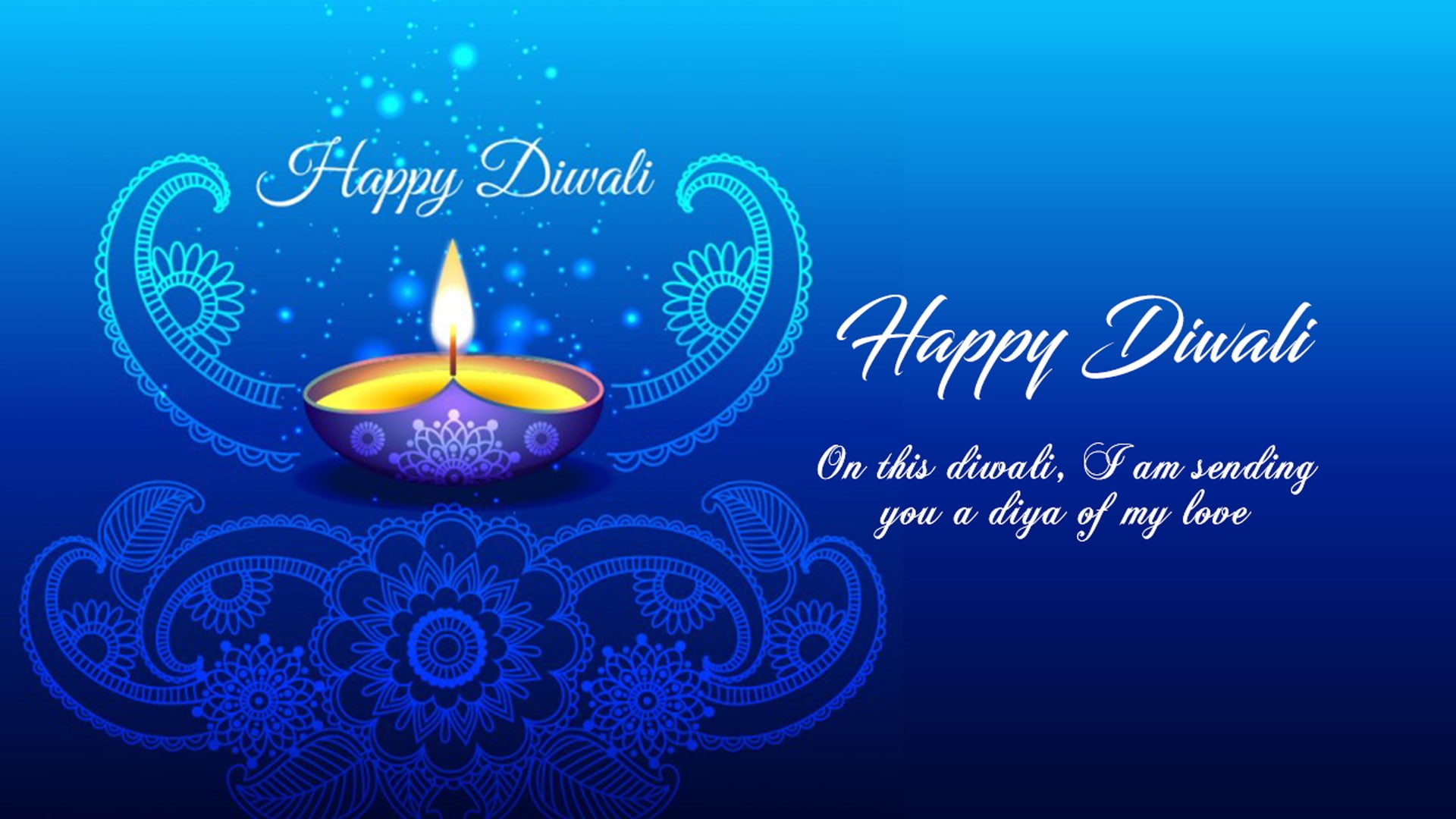 photos, diwali, 1080P, card, happy, greeting, blue, wishes, background, HD Wallpaper