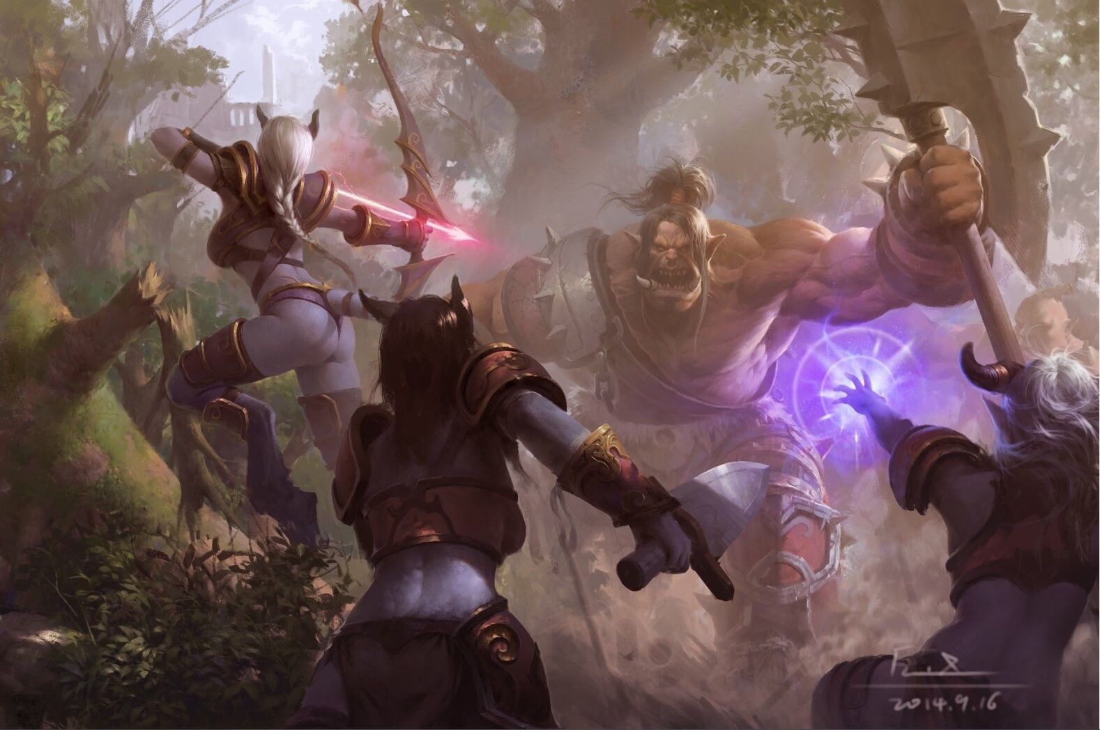 characters, battle, world, 720P, world of warcraft, warcraft, HD Wallpaper