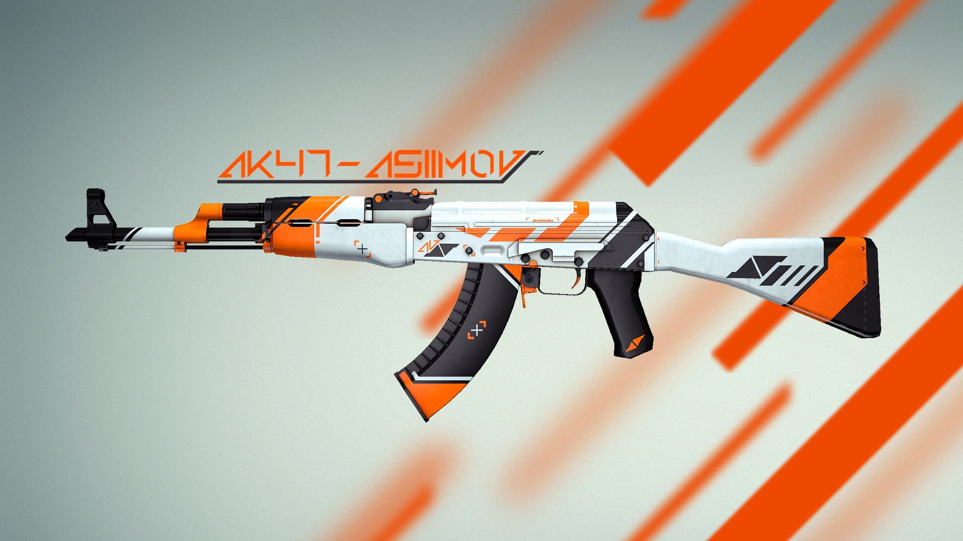 Counter Strike, equipment, futuristic, CS:GO, asilmov, backgrounds, illustration, Gun, no people, text, Skin, air vehicle, Weapon, warning sign, indoors, HD Wallpaper