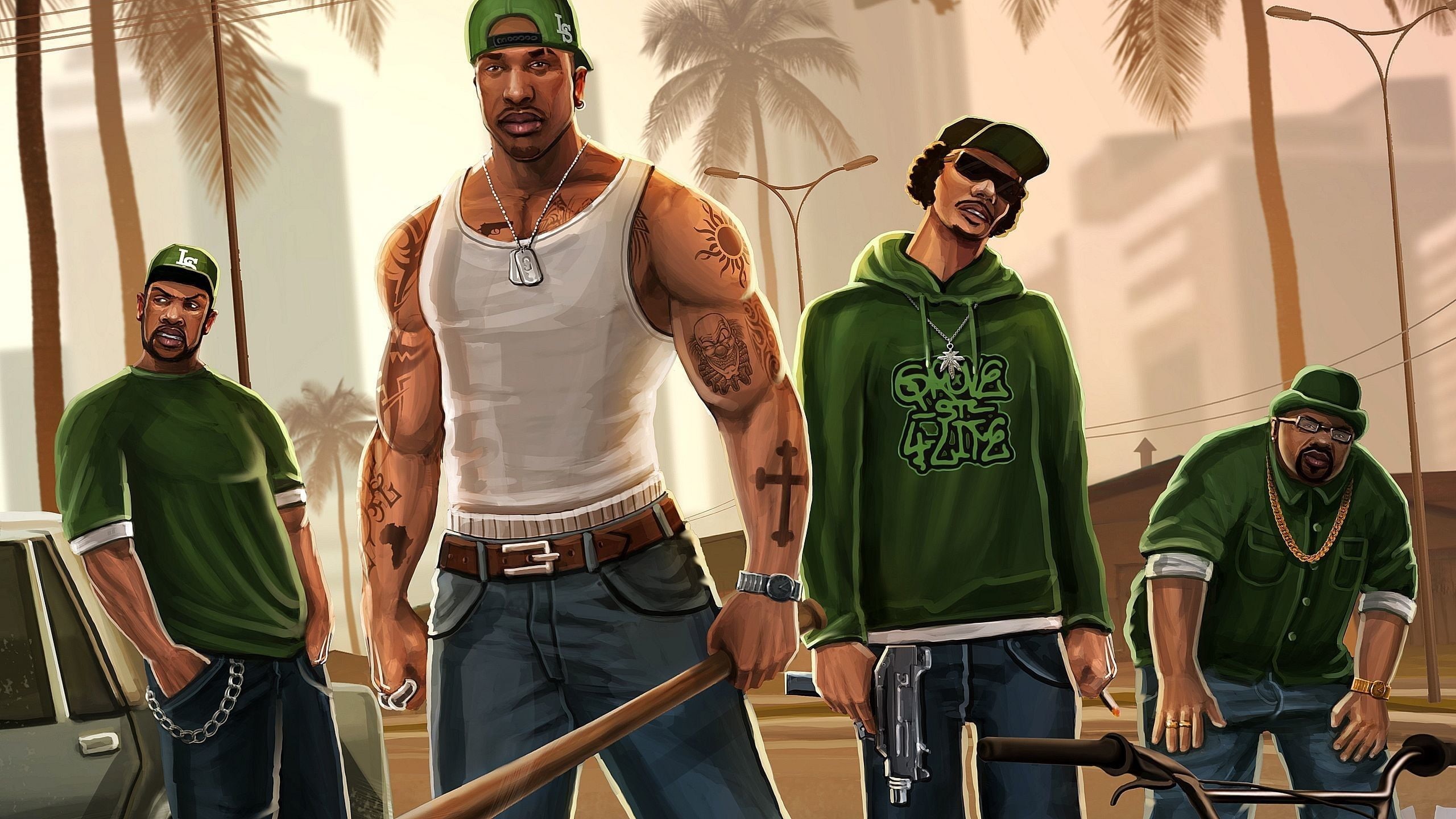 Grand Theft Auto: San Andreas, Grand Theft Auto, 2K, HD Wallpaper