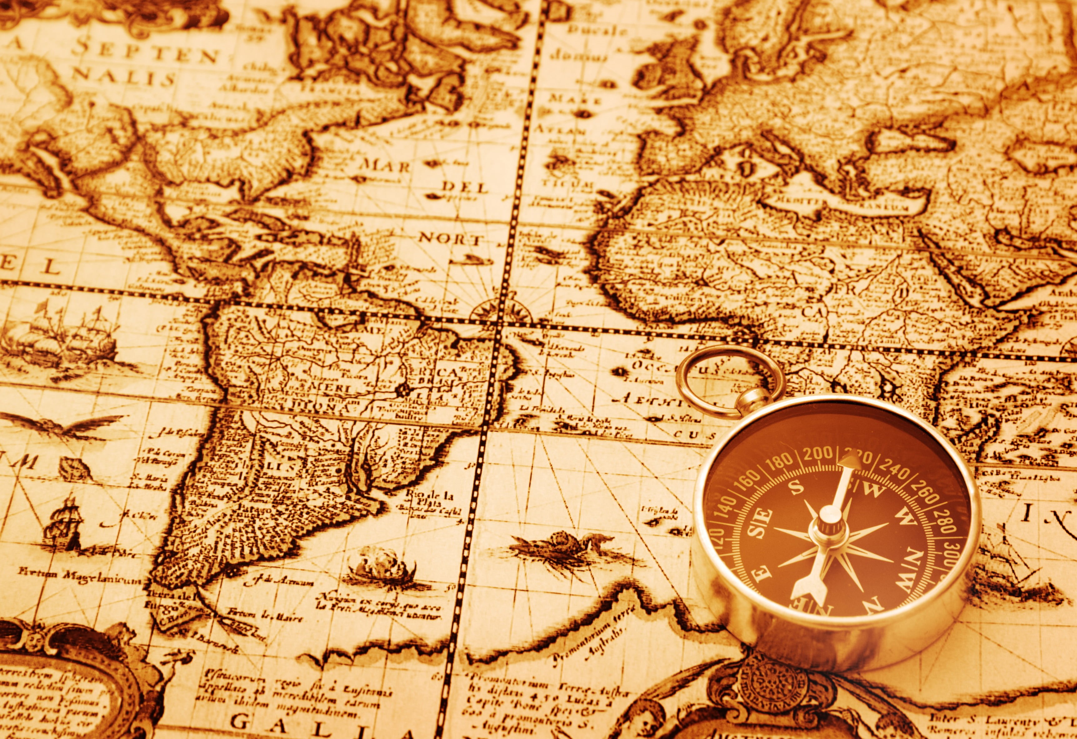 arrow, exploration, topography, hiking, journey, old-fashioned, antique, travel, no People, retro Styled, navigational Equipment, latitude, backgrounds, HD Wallpaper