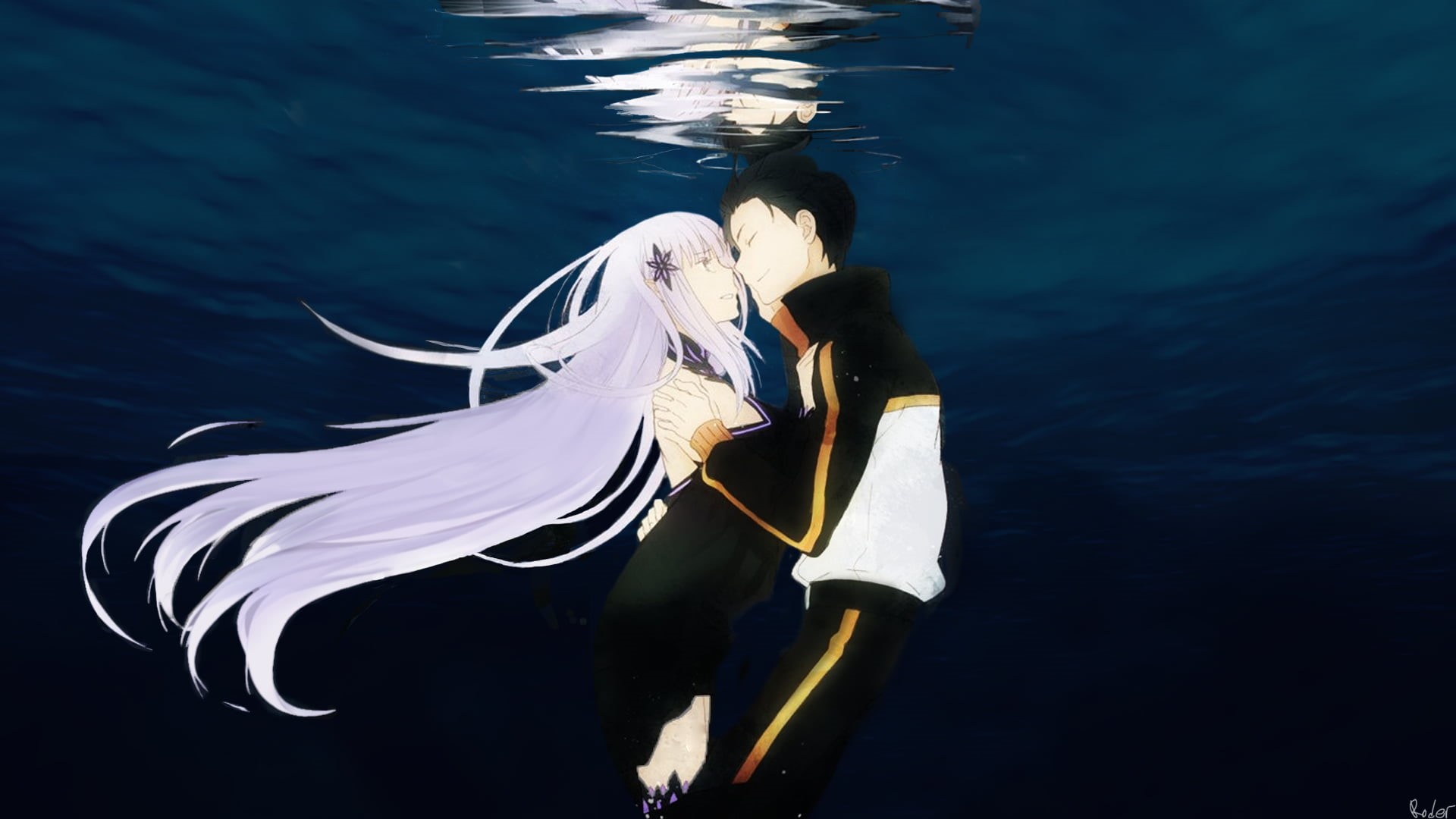 1080P, Re:ZERO -Starting Life in Another World-, Subaru Natsuki, Anime, Satella (Re:Zero), HD Wallpaper